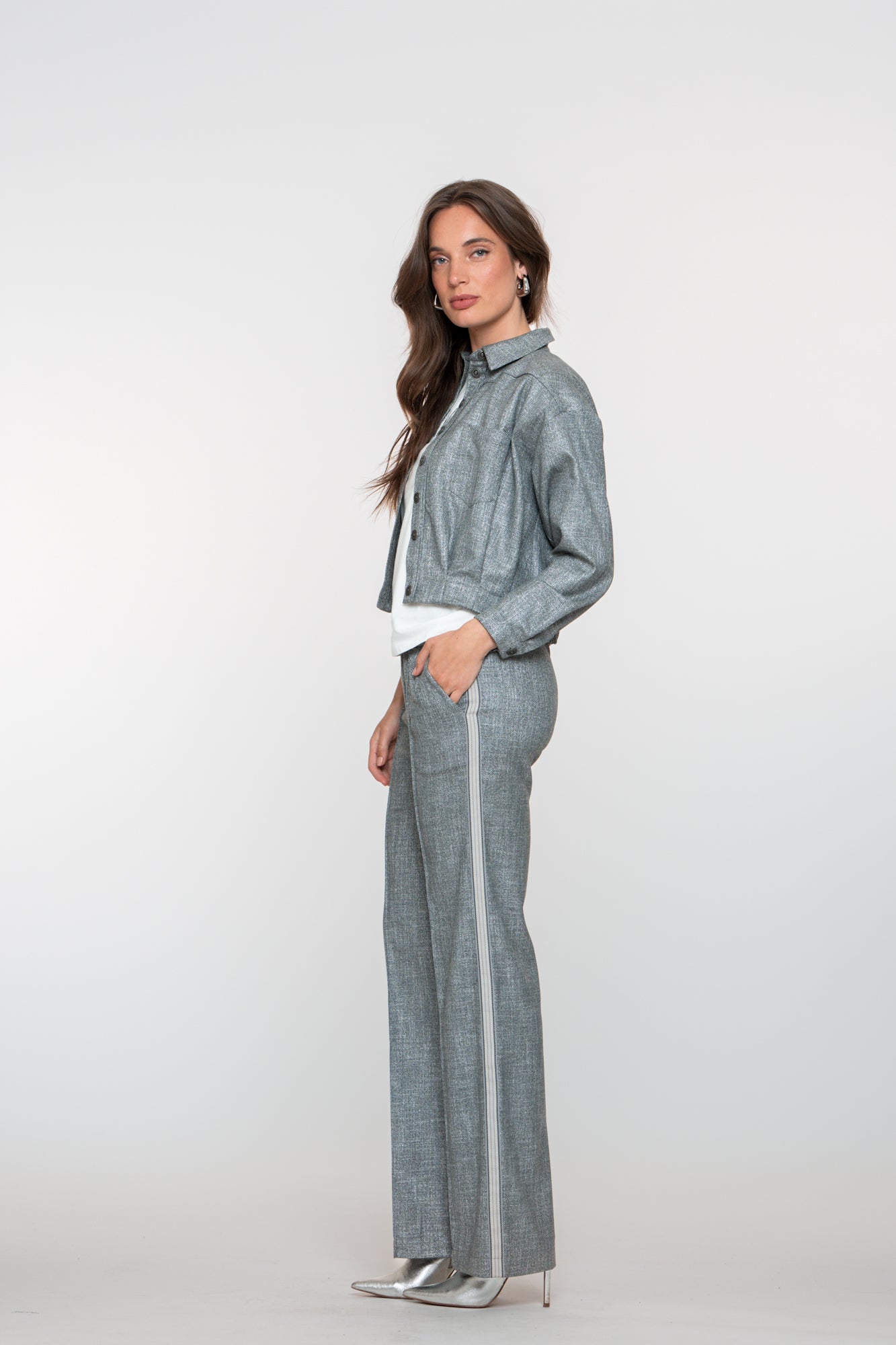Geisha dames tailored pantalon met tape