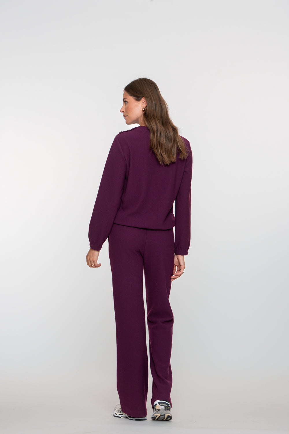 Geisha dames broek met wafelstructuur