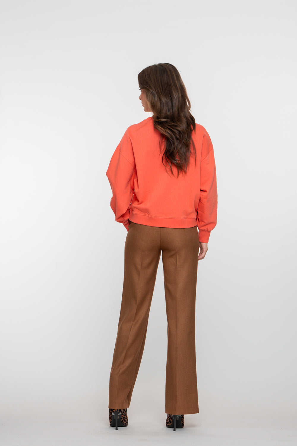 Geisha dames twill pantalon met paspelzakken