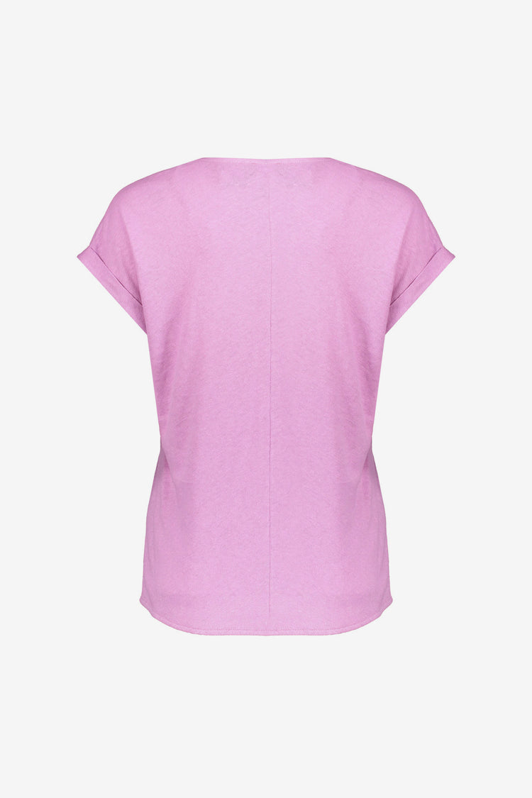 Geisha dames rustiek katoen T-shirt met V-hals