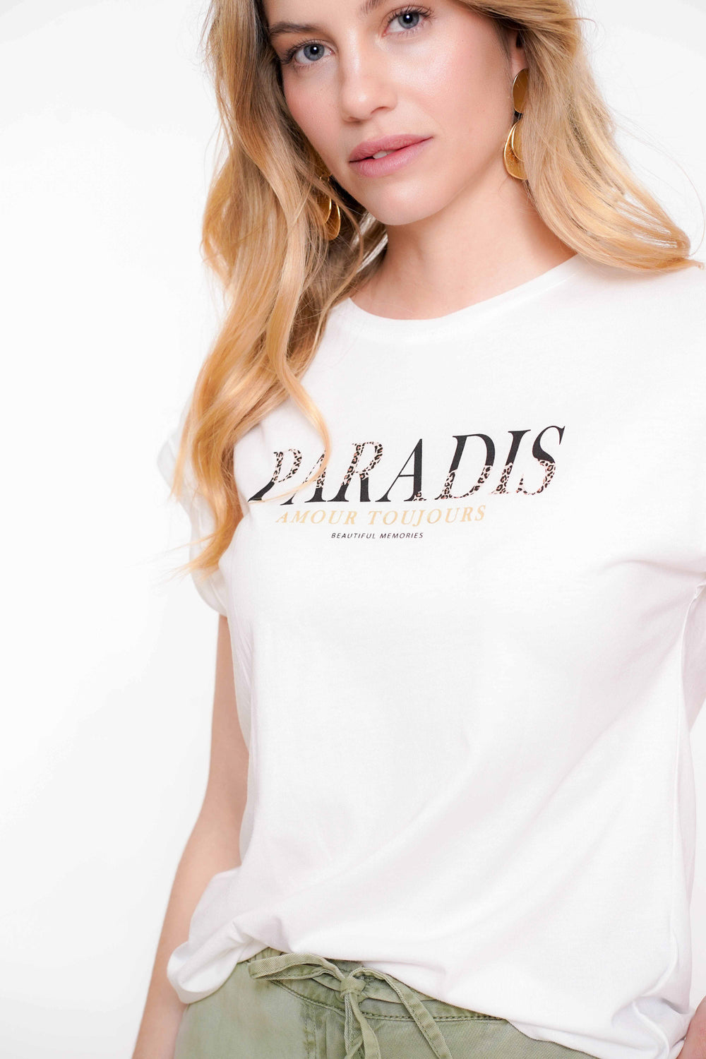 Geisha dames basic T-shirt 'Paradis'