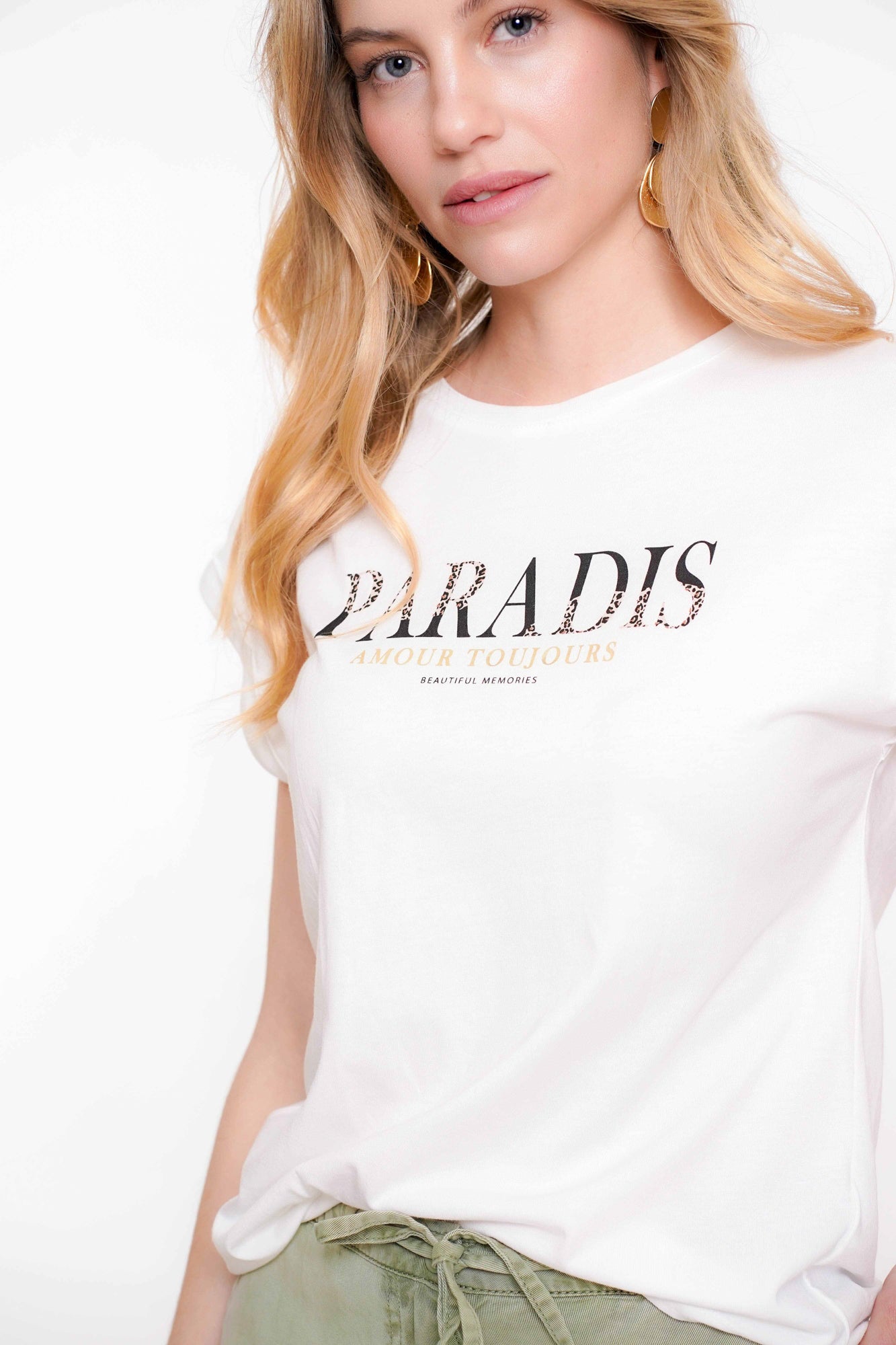 Geisha dames basic T-shirt 'Paradis'