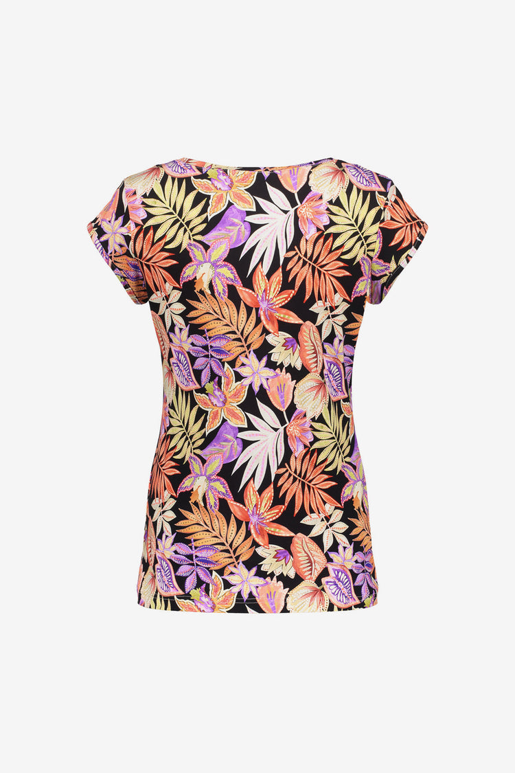 Geisha dames T-shirt met ronde hals en print