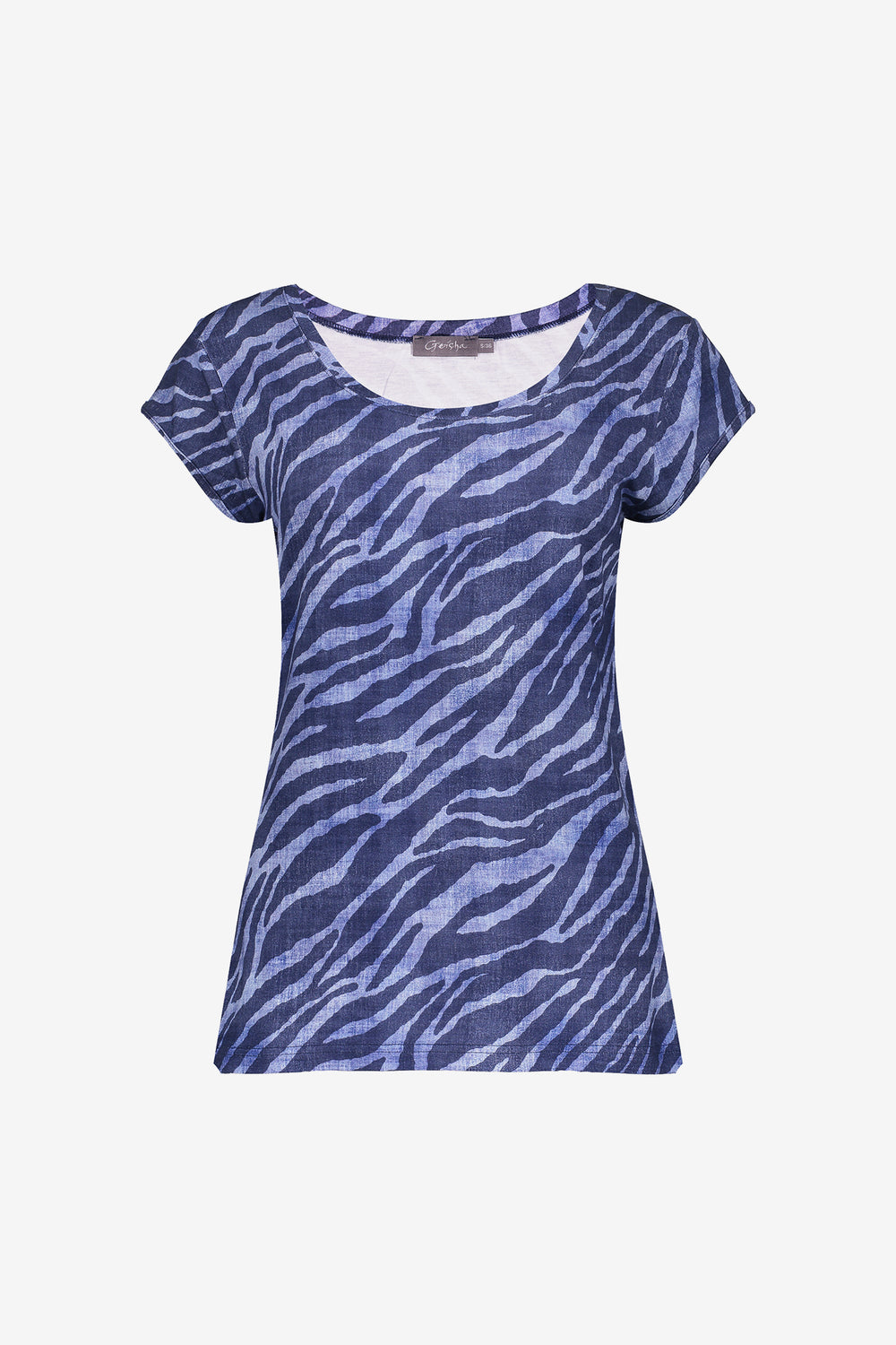 Geisha dames T-shirt met ronde hals en print