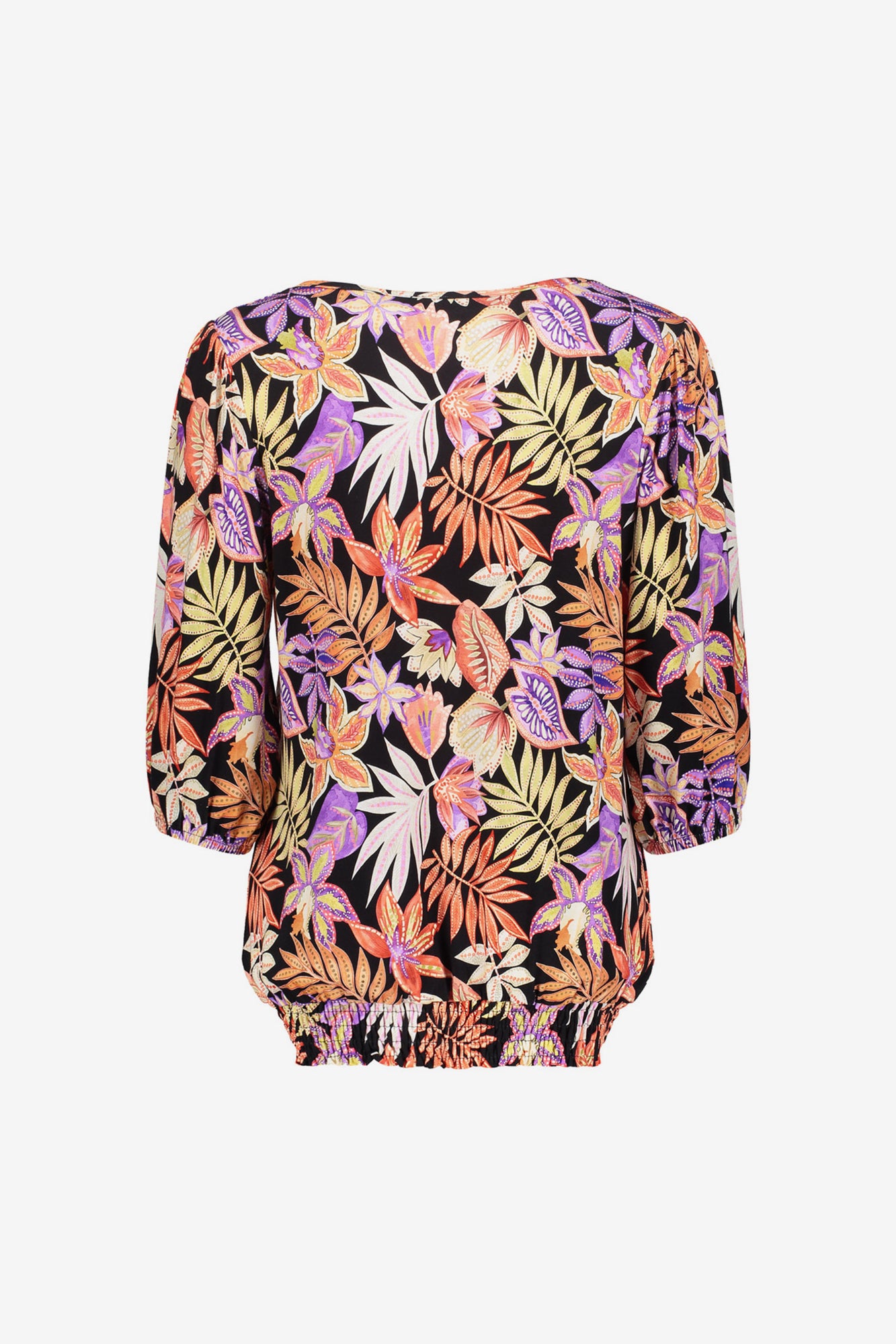 Geisha dames T-shirt met 3/4 mouwen en print