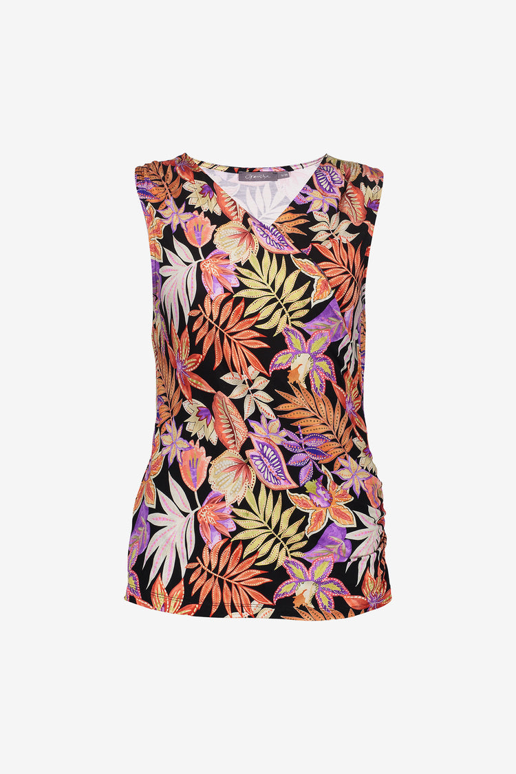 Geisha dames omslag top met print