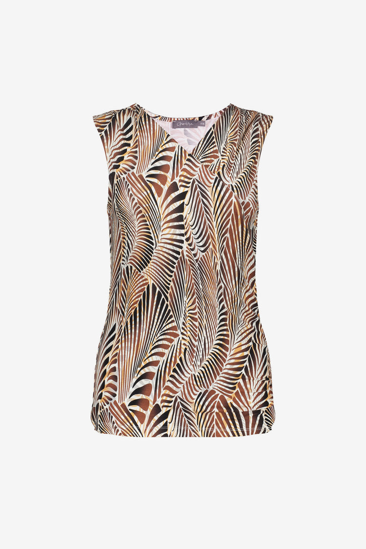 Geisha dames omslag top met print