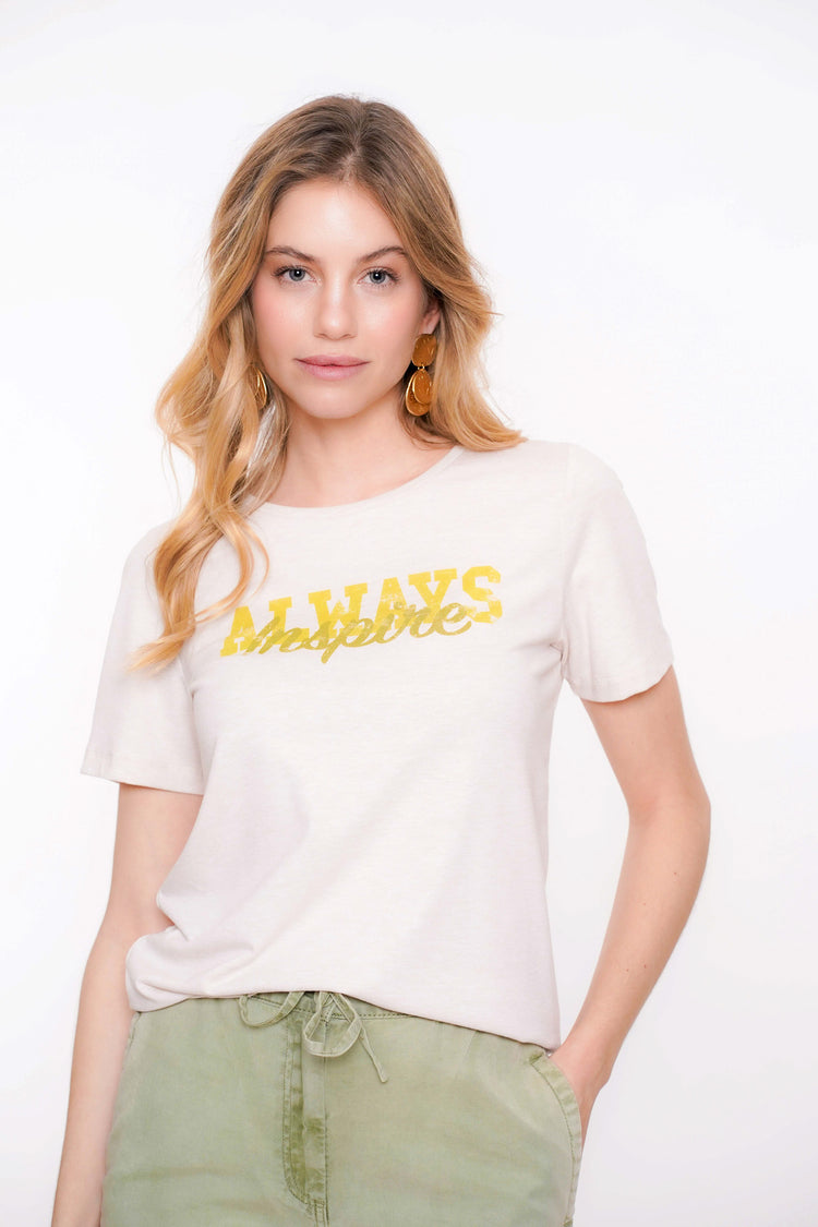 Geisha dames T-shirt 'Always Inspire'