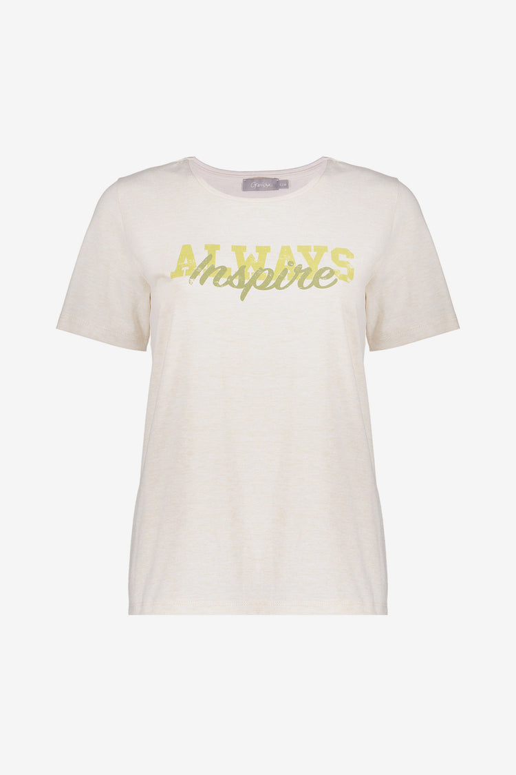 Geisha dames T-shirt 'Always Inspire'