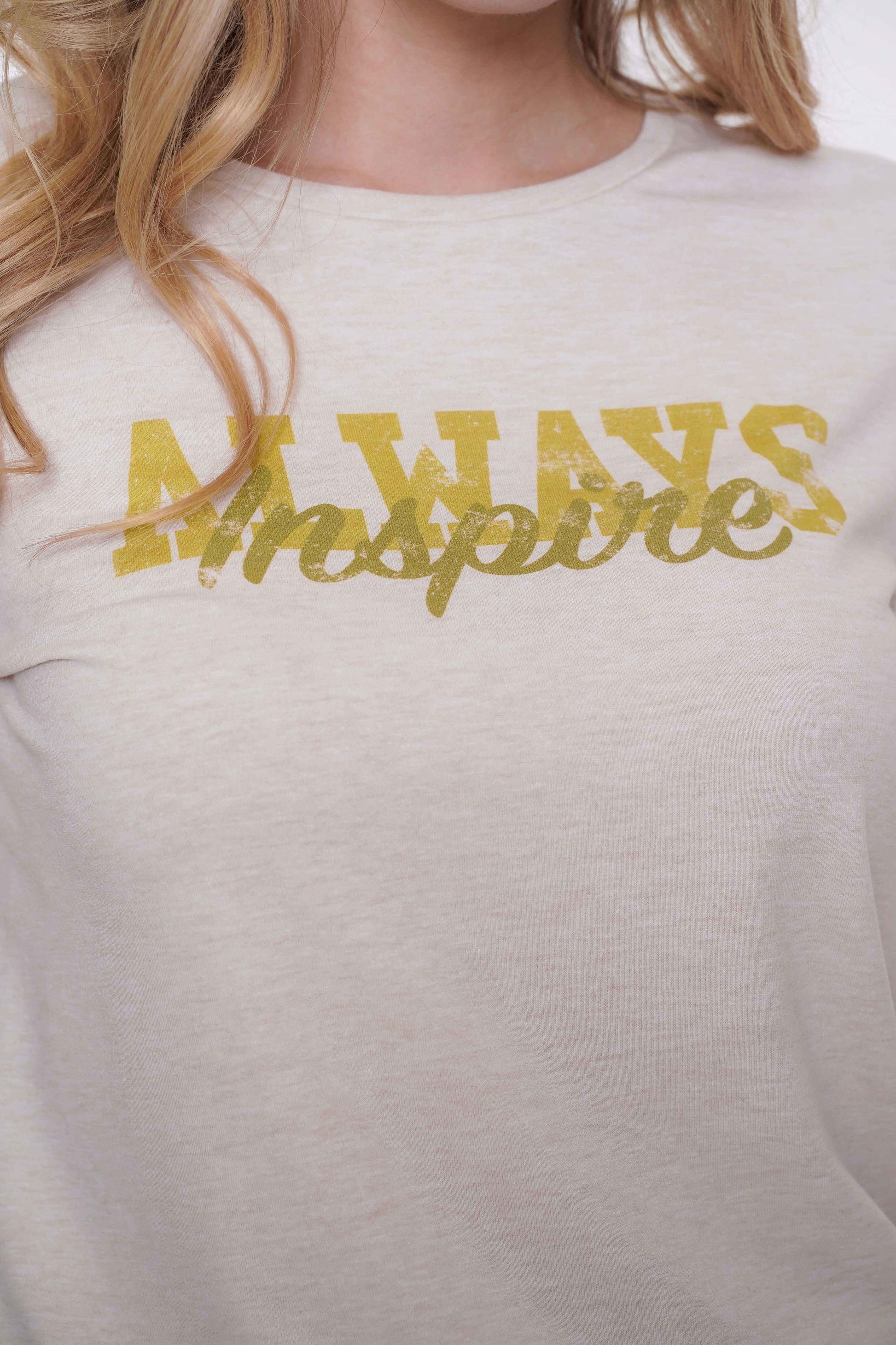 Geisha dames T-shirt 'Always Inspire'