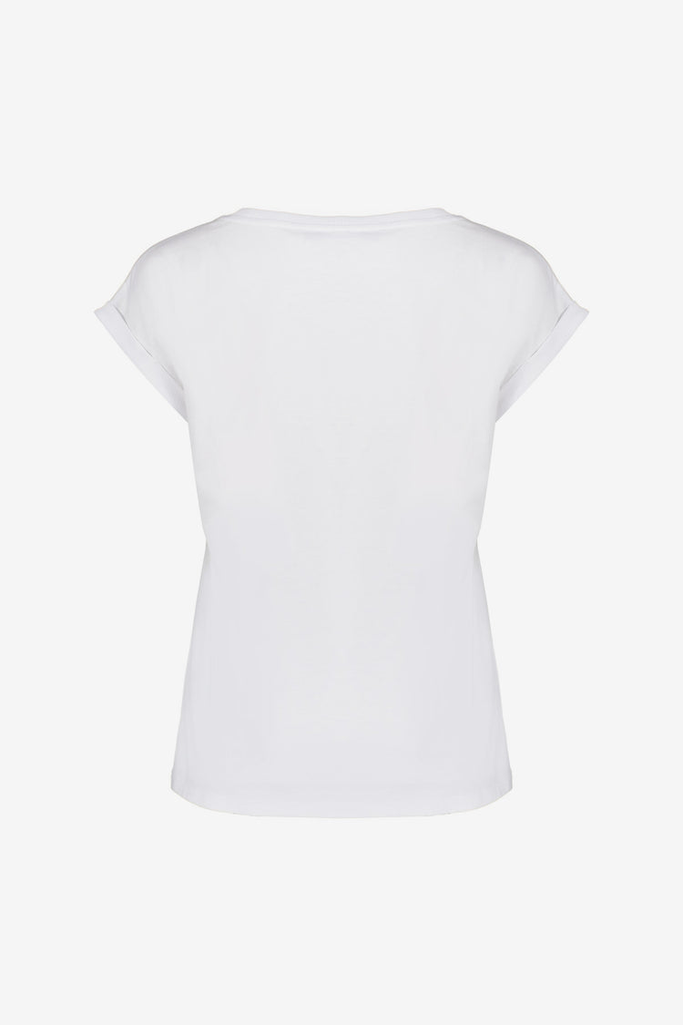 Geisha dames basic T-shirt met speels detail