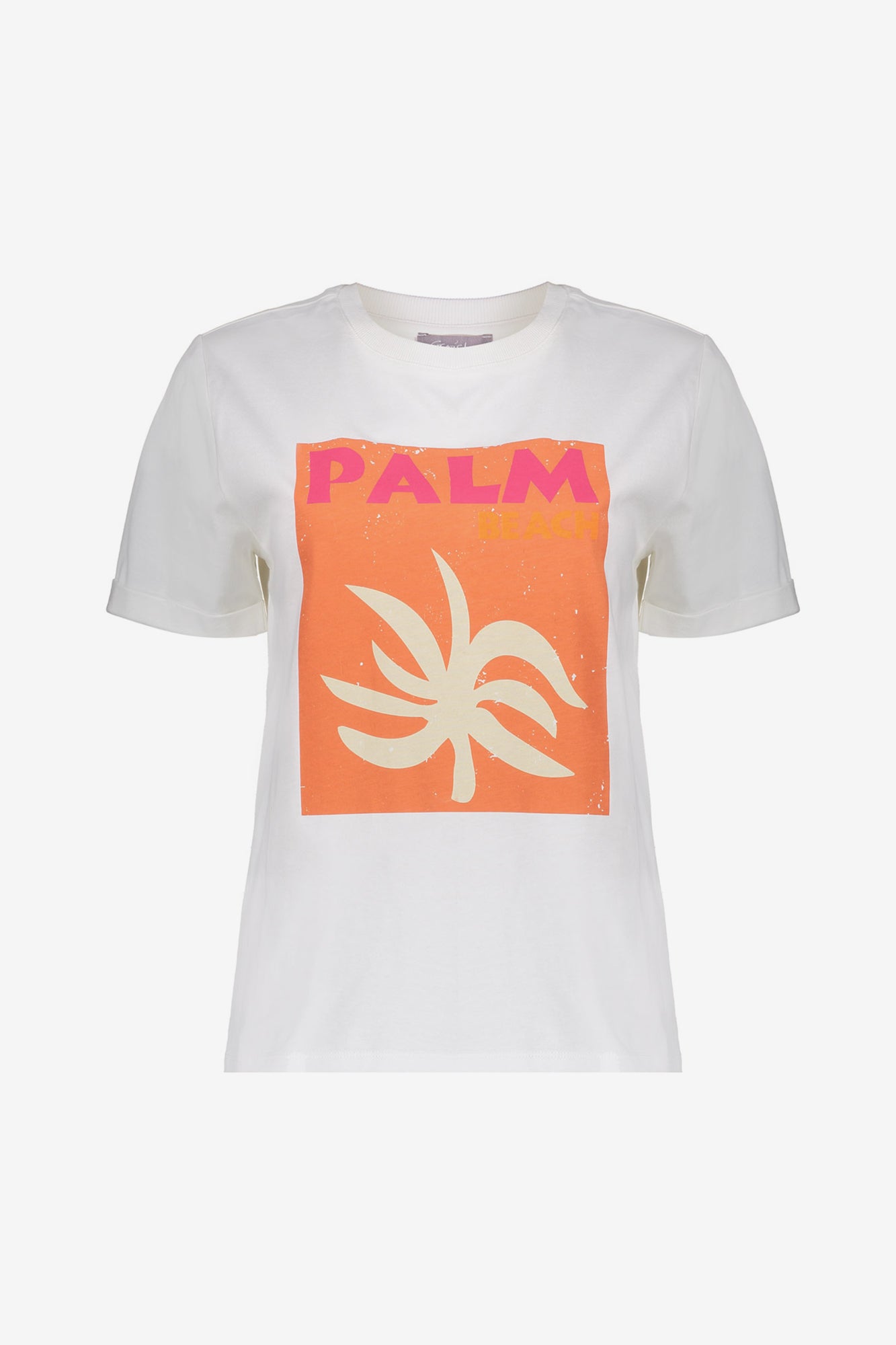 Geisha dames basic T-shirt met palm graphic