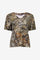 Geisha dames T-shirt met V-hals en print