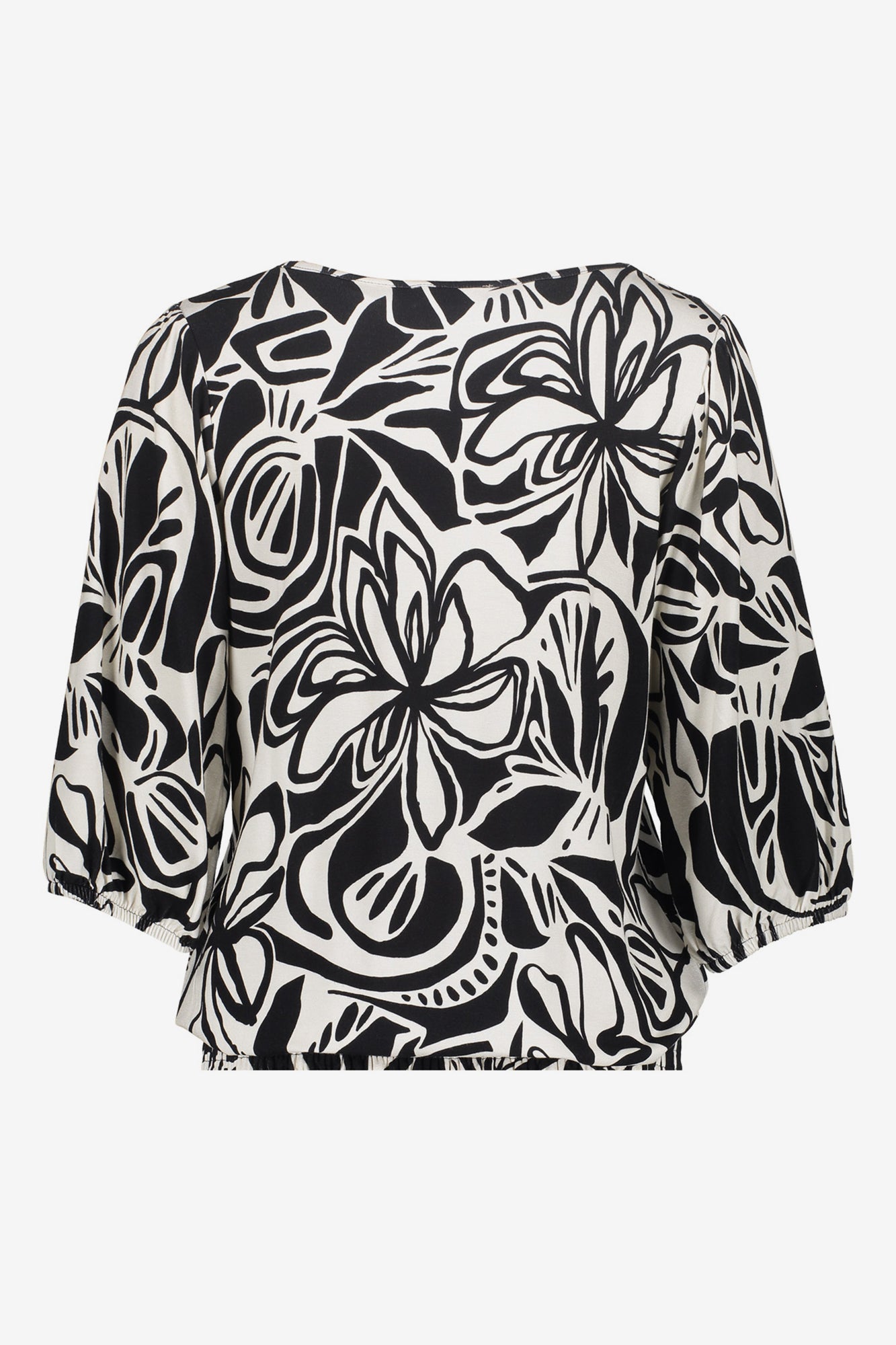Geisha dames T-shirt met 3/4 mouwen en print