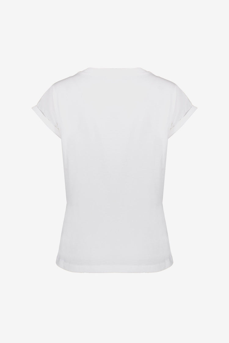 Geisha dames basic T-shirt met embrodery tekst