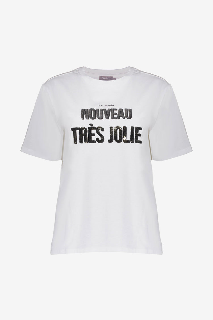 Geisha dames T-shirt 'tres Jolie'