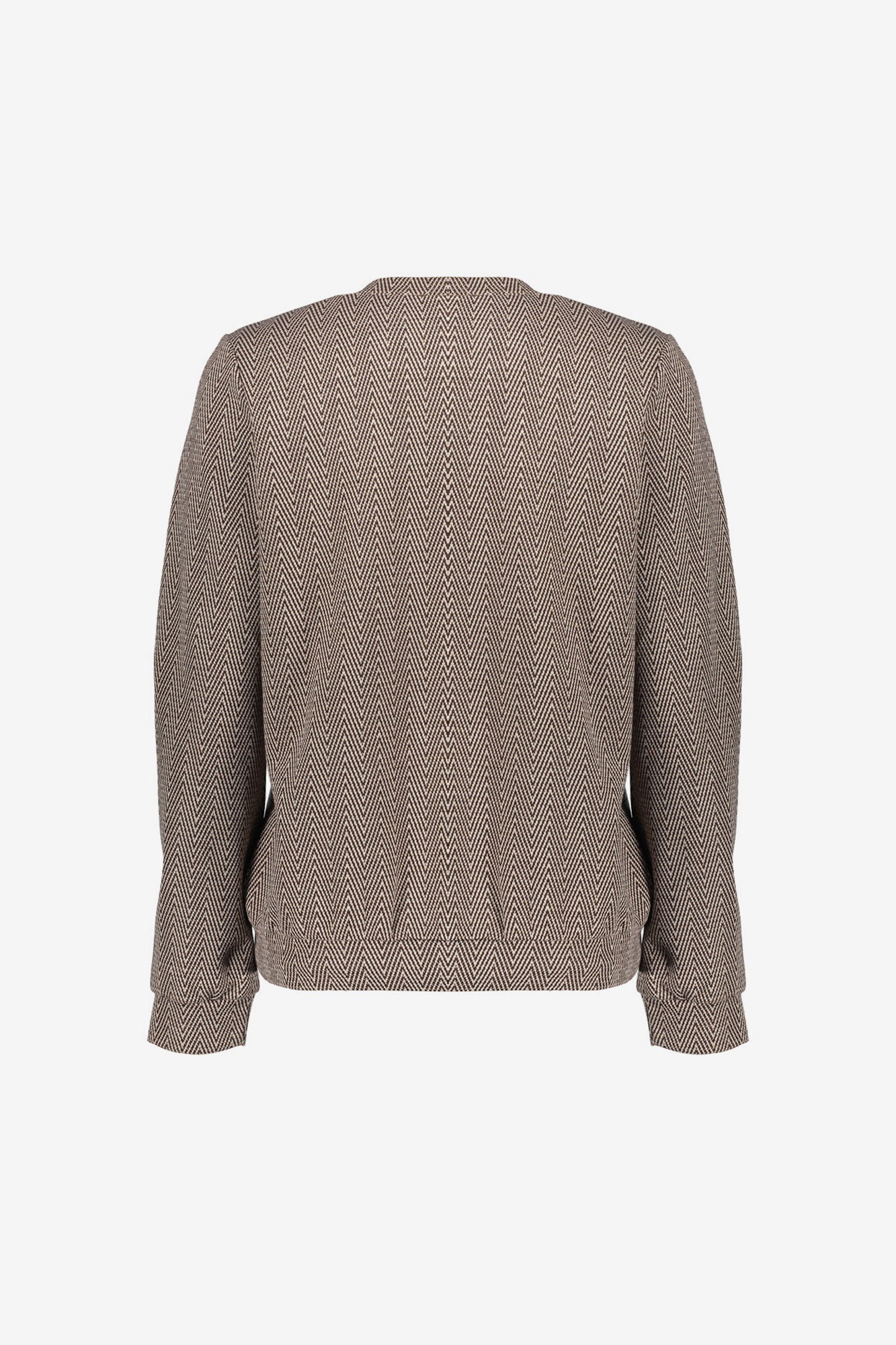 Geisha dames top met zigzagpatroon en lurex