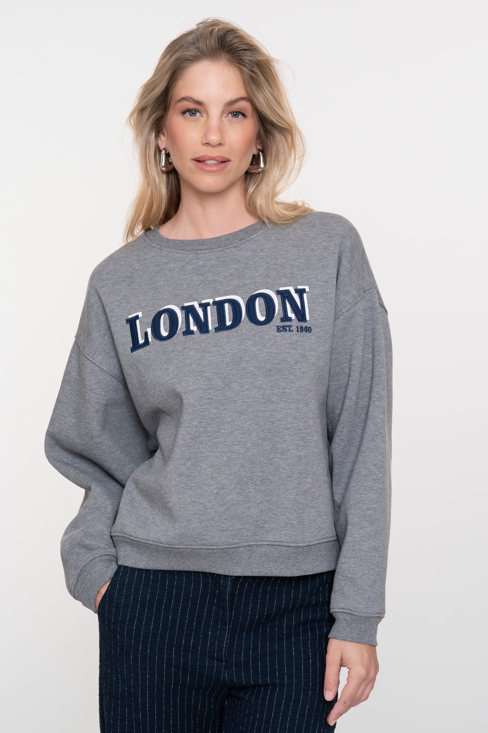 Geisha dames sweater met tekstmotief