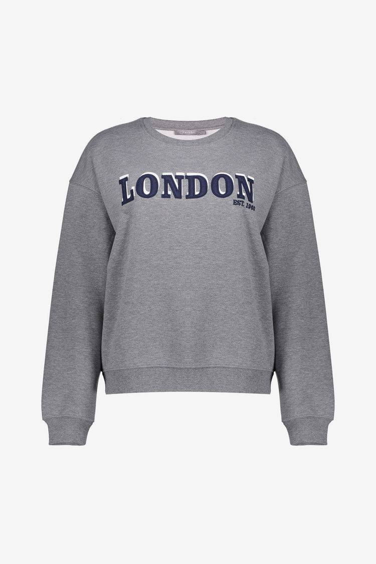 Geisha dames sweater met tekstmotief