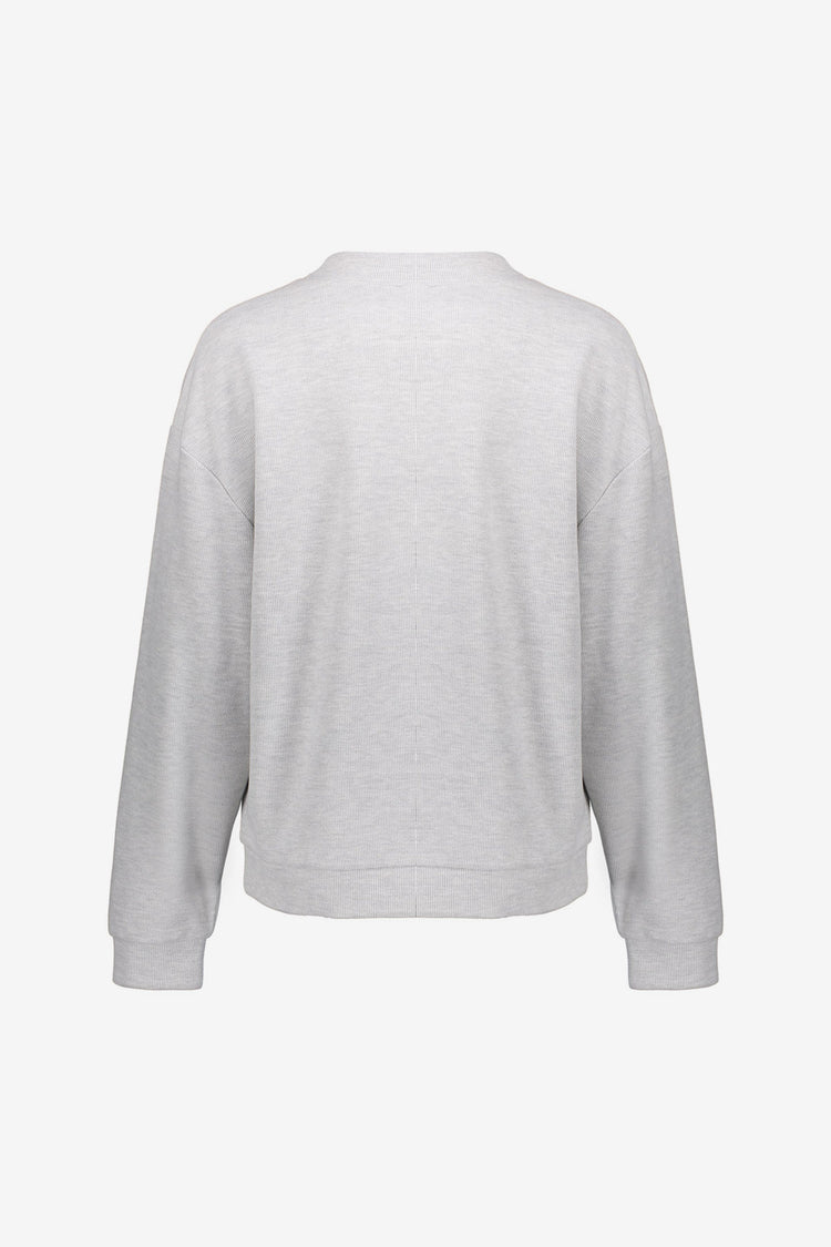 Geisha dames melange V-hals pullover