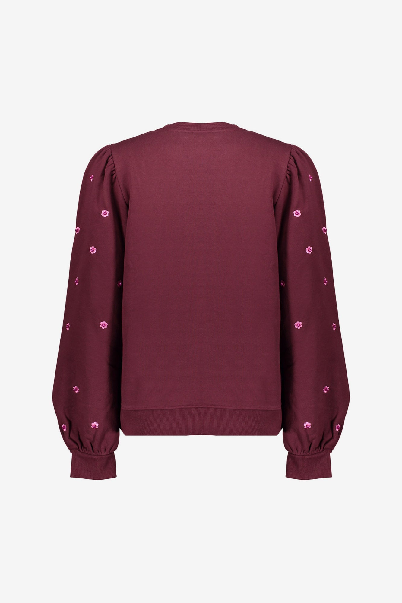 Geisha dames trui met ronde hals en subtiele pareldetails