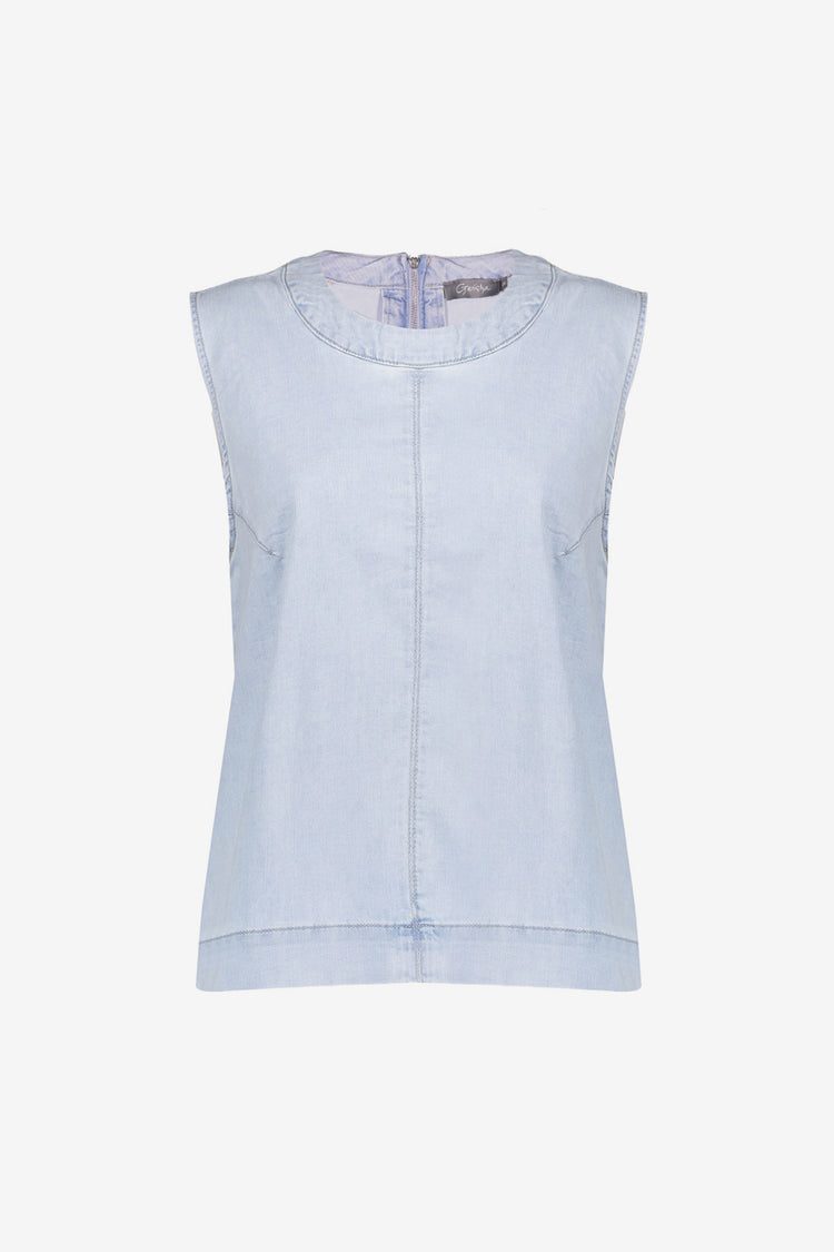 Geisha dames denim boxy top