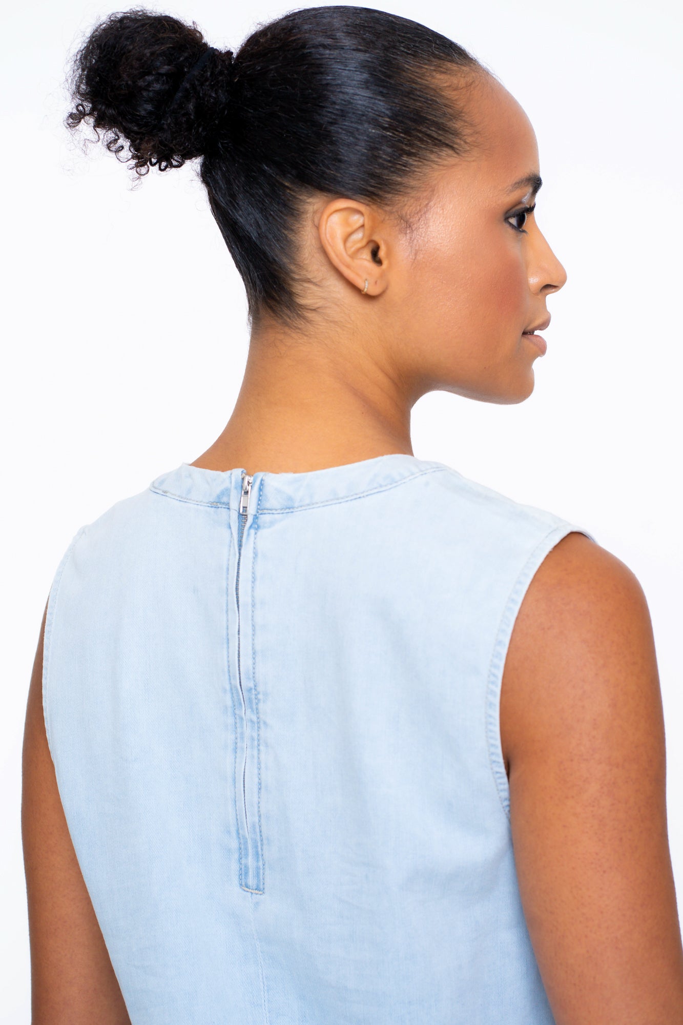 Geisha dames denim boxy top