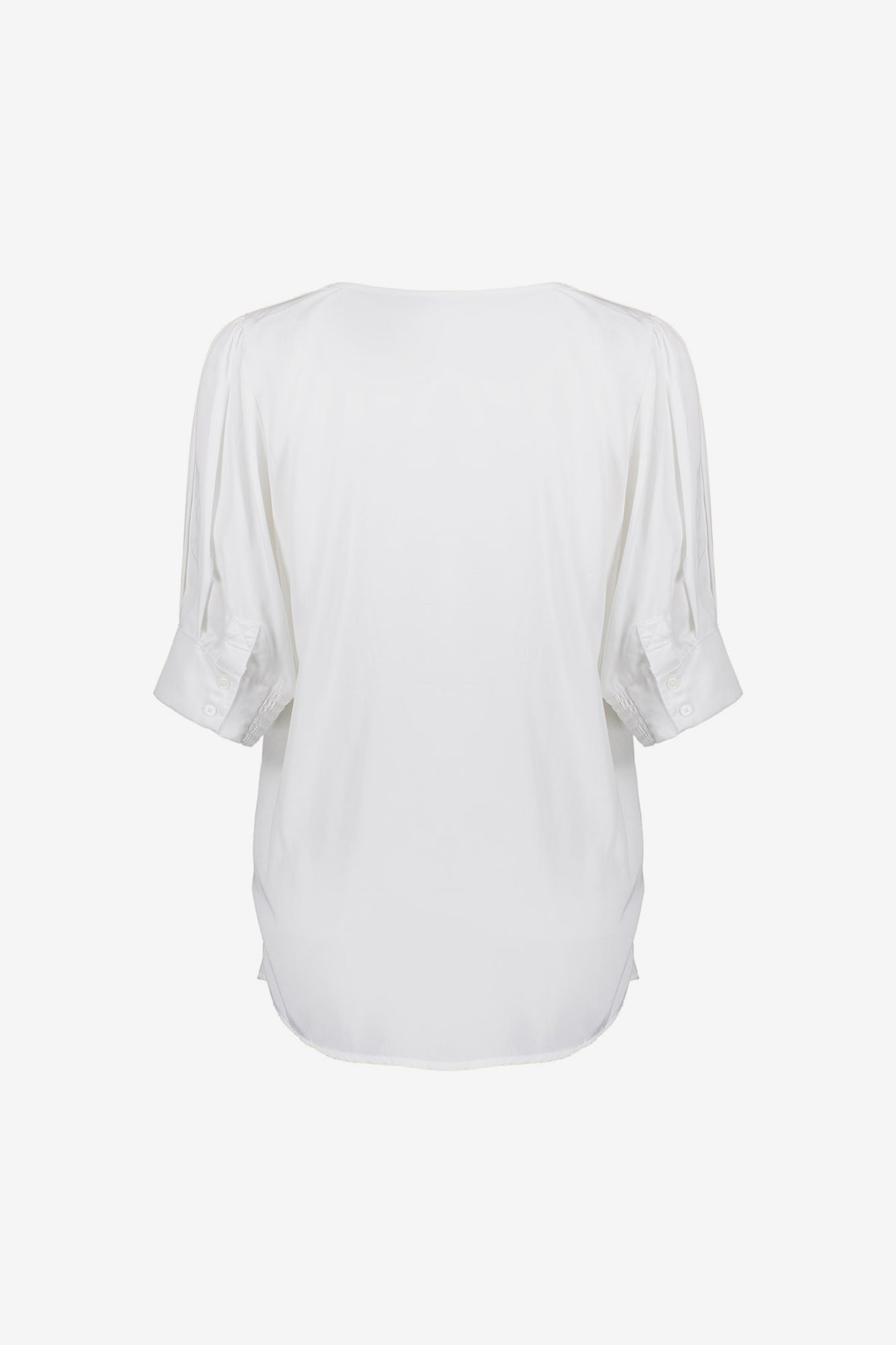 Geisha dames lyocell top met pofmouwen