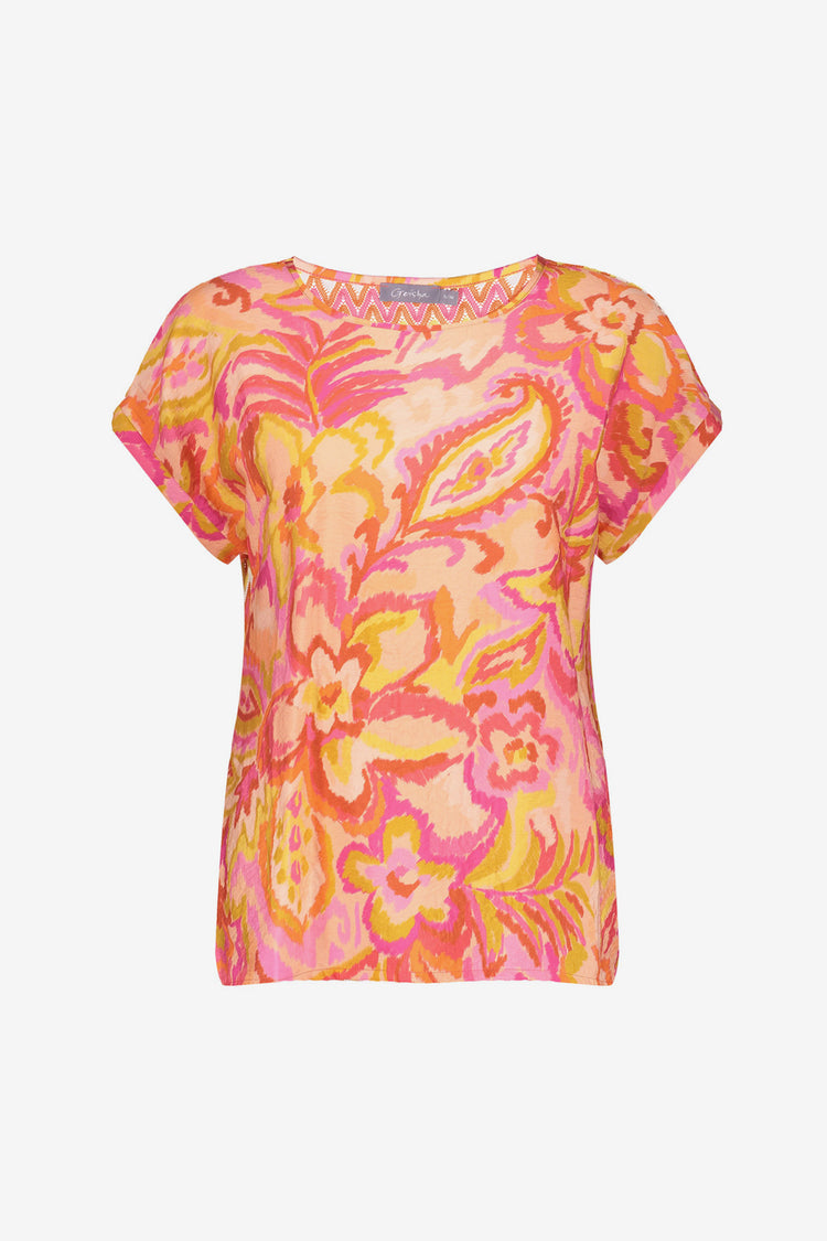 Geisha dames top met ajour details