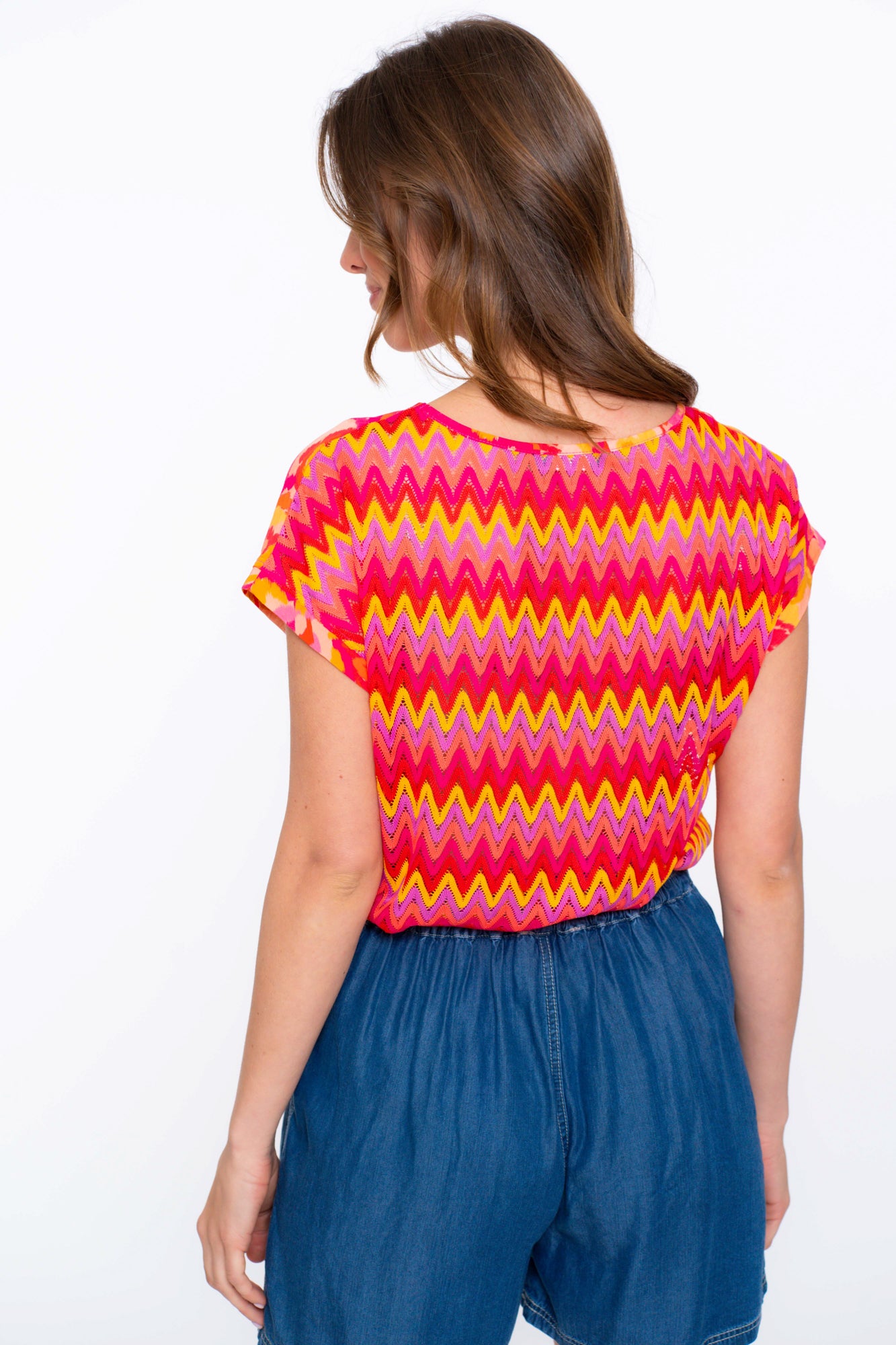 Geisha dames top met ajour details