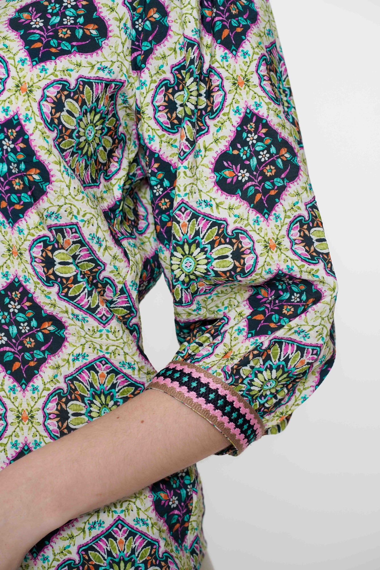 Geisha dames blouse etnische print