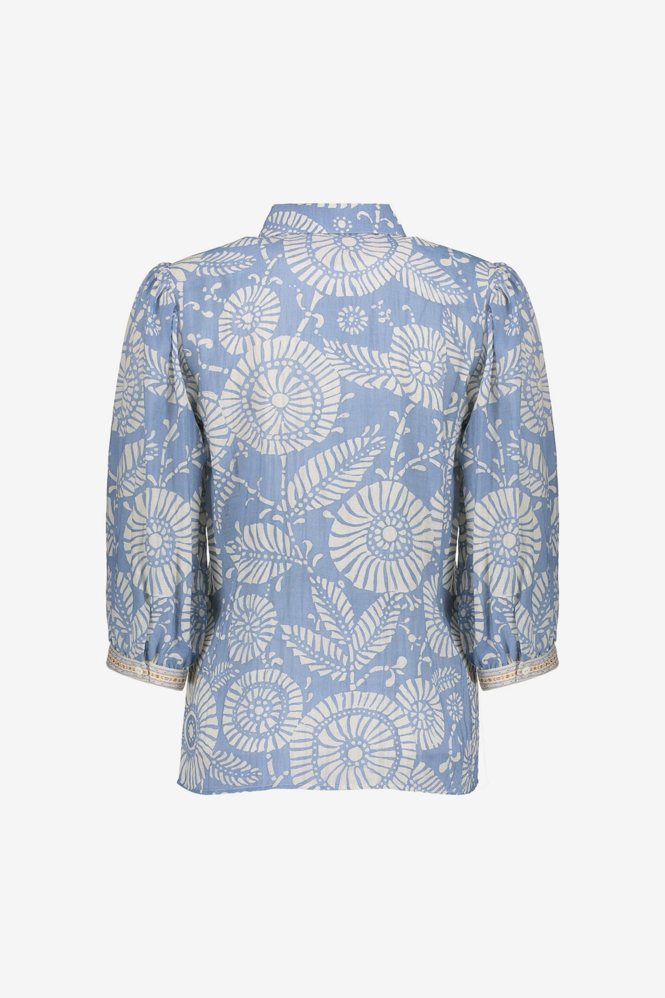 Geisha dames klassieke blouse met grafische print