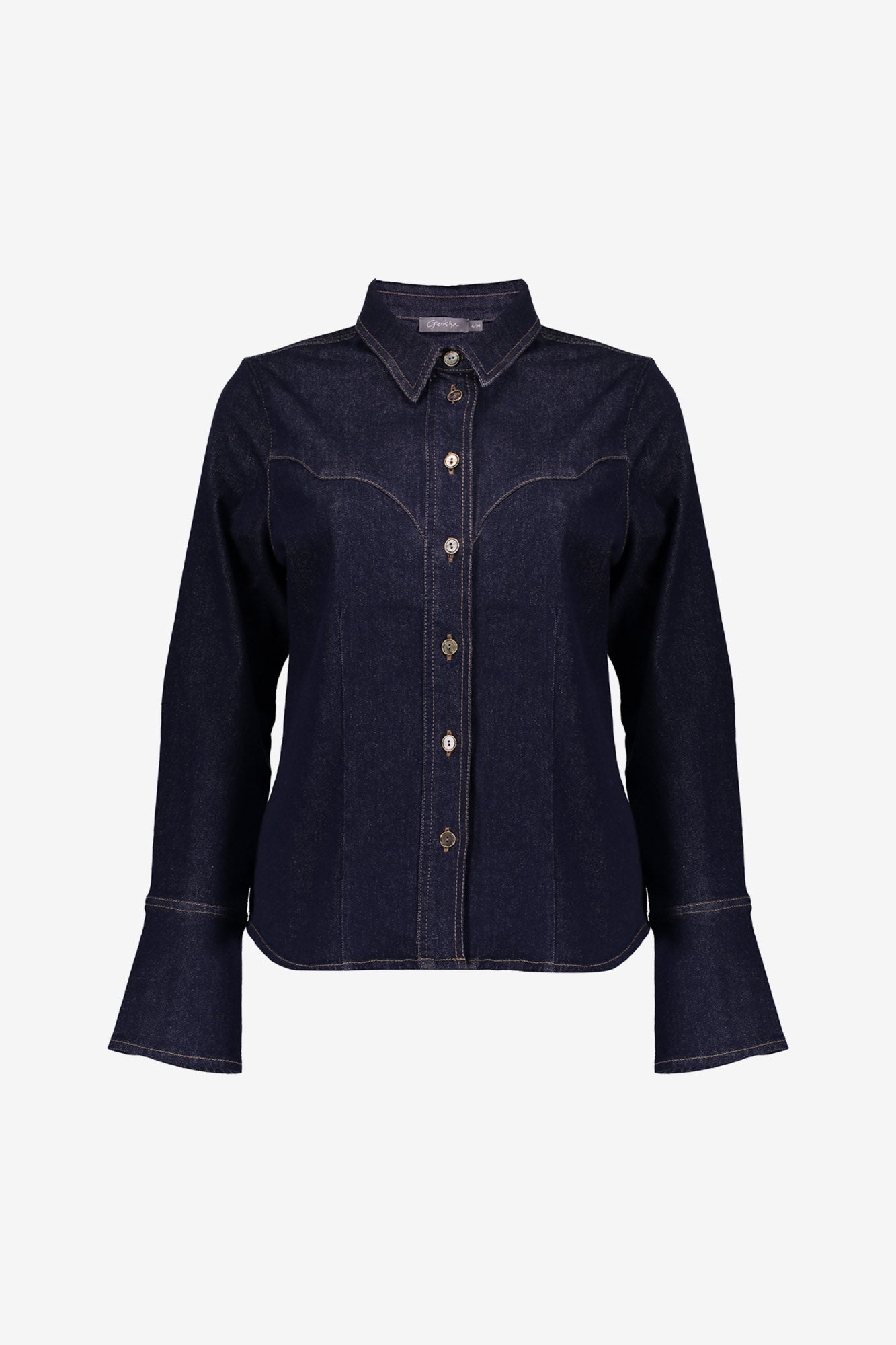Geisha dames classic denim blouse