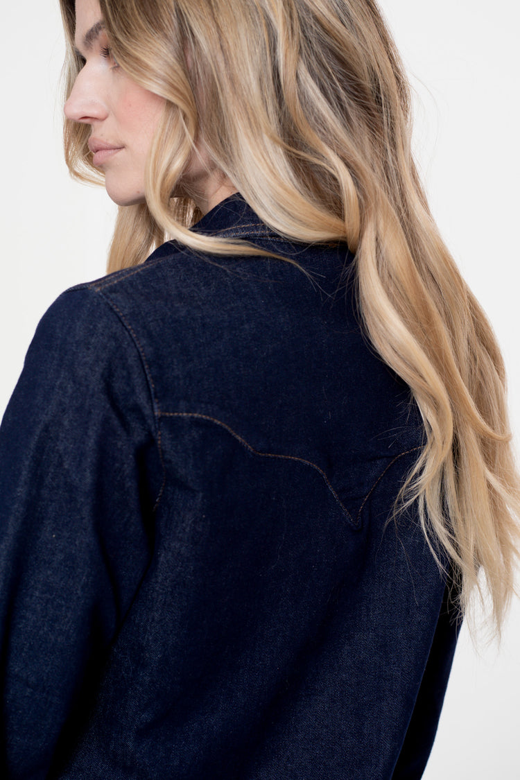 Geisha dames classic denim blouse