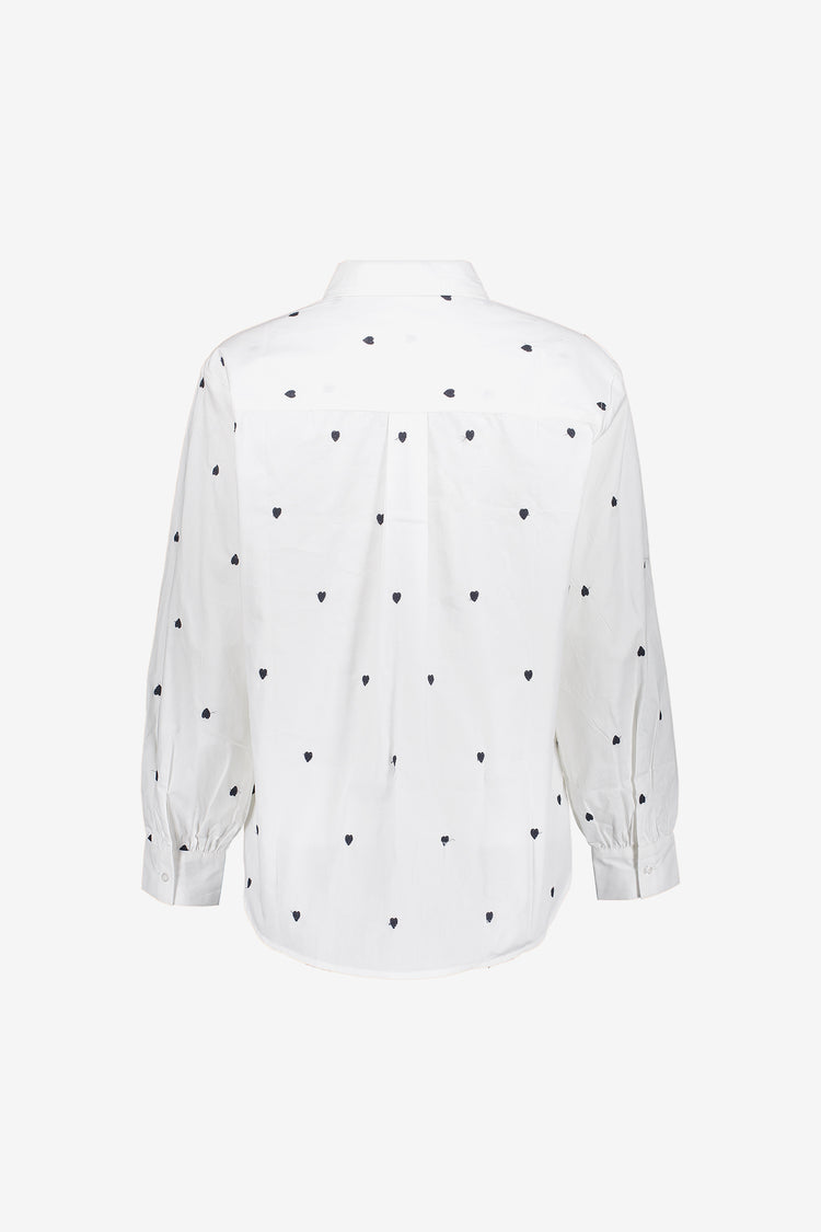 Geisha dames heart embroidery blouse