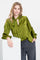 Geisha dames satin look blouse met strikdetail