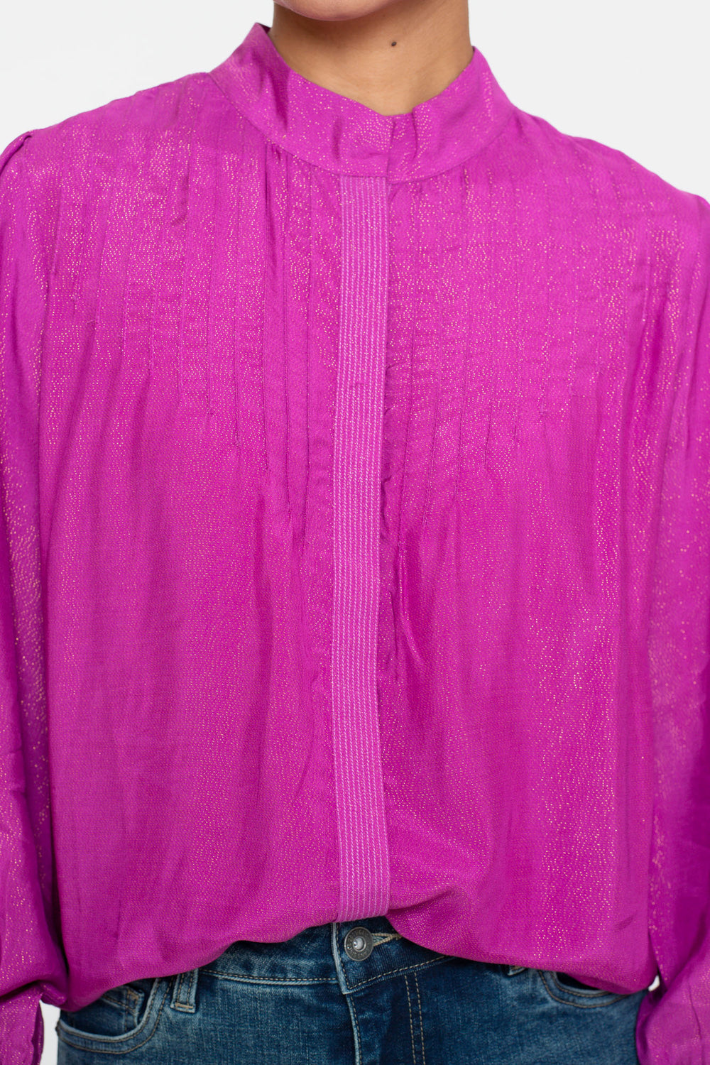 Geisha dames blouse met lurex