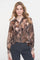 Geisha dames blouse met slangenprint en lurex