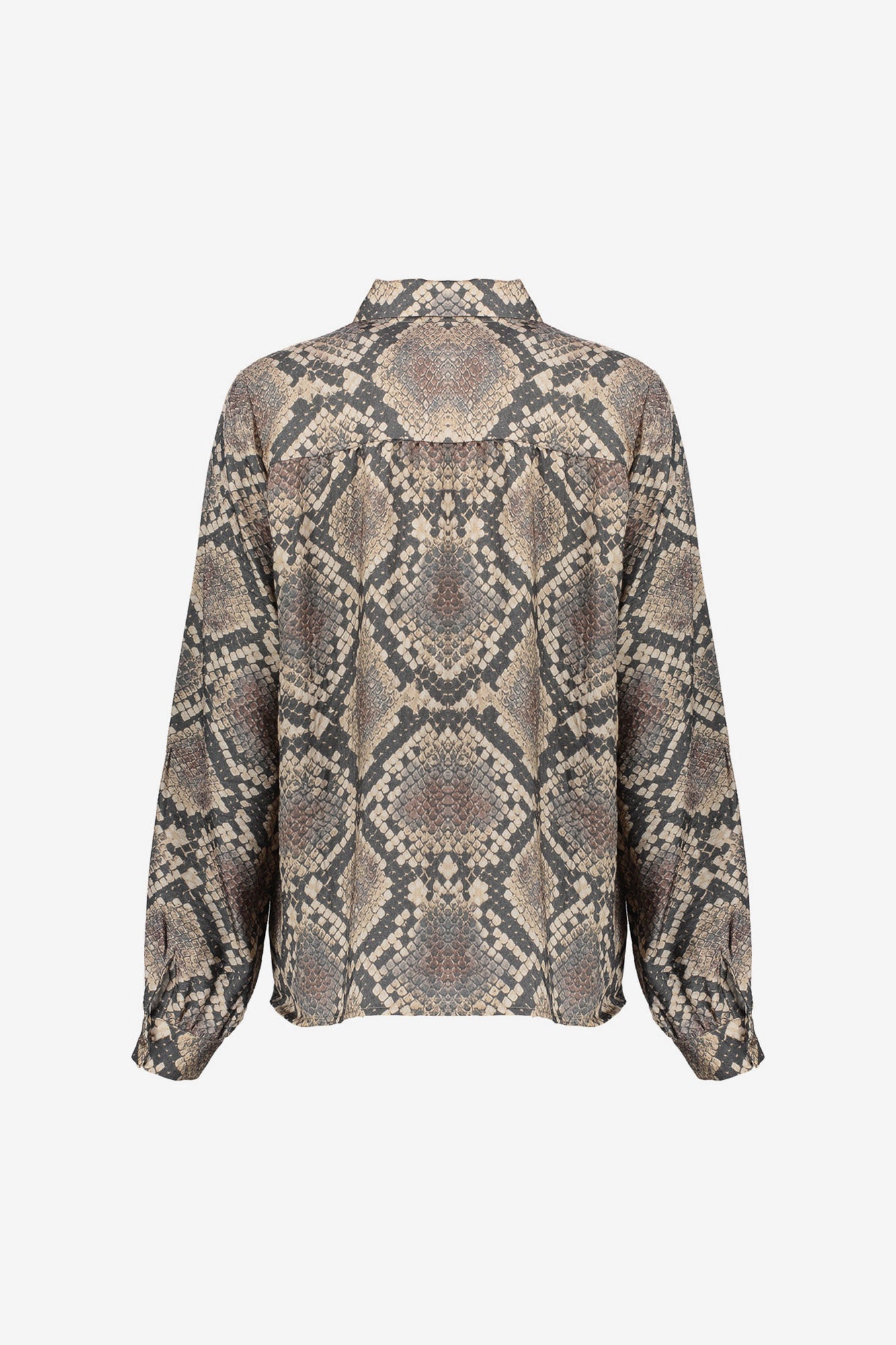 Geisha dames blouse met slangenprint