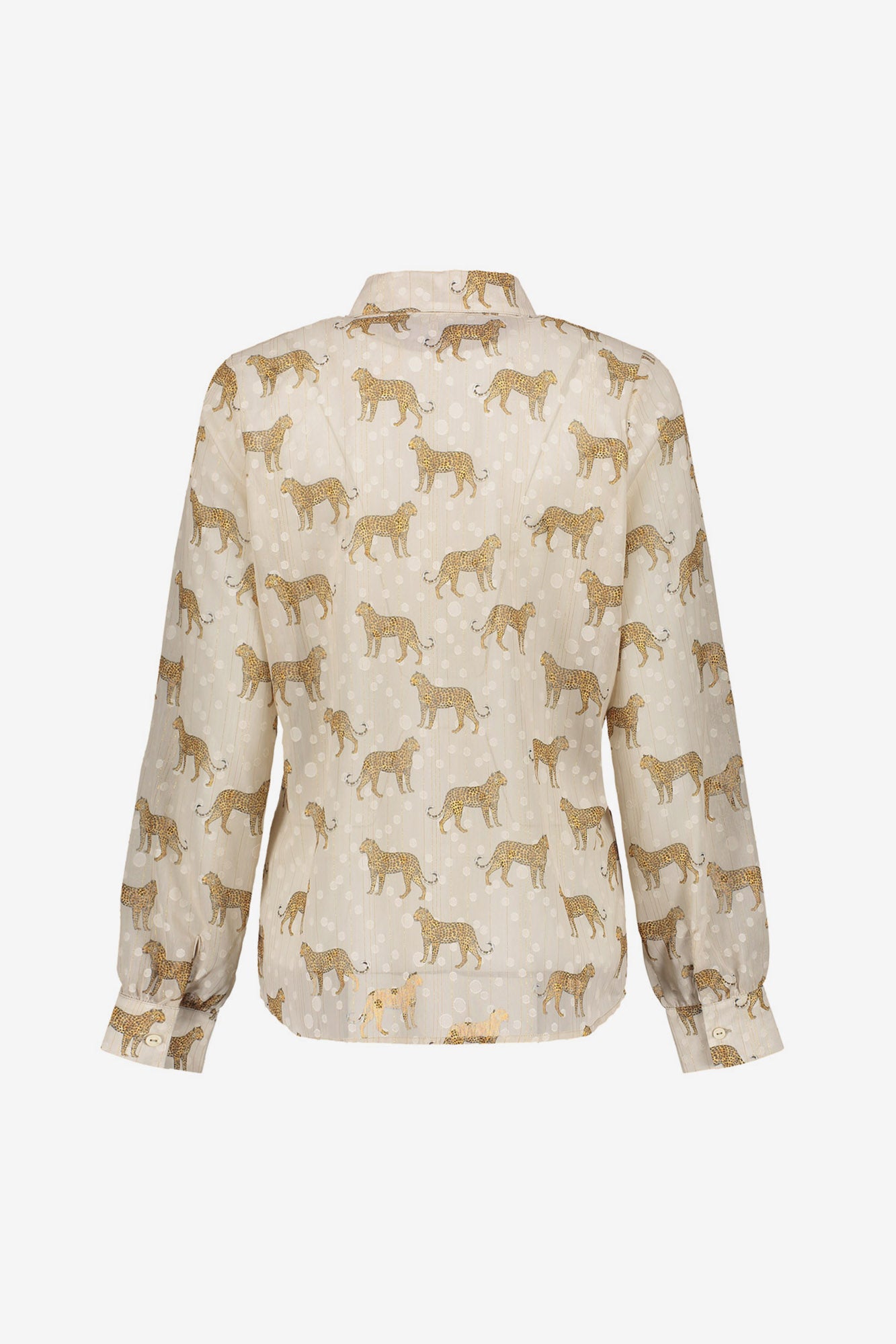 Geisha dames blouse jaguar polka dot print