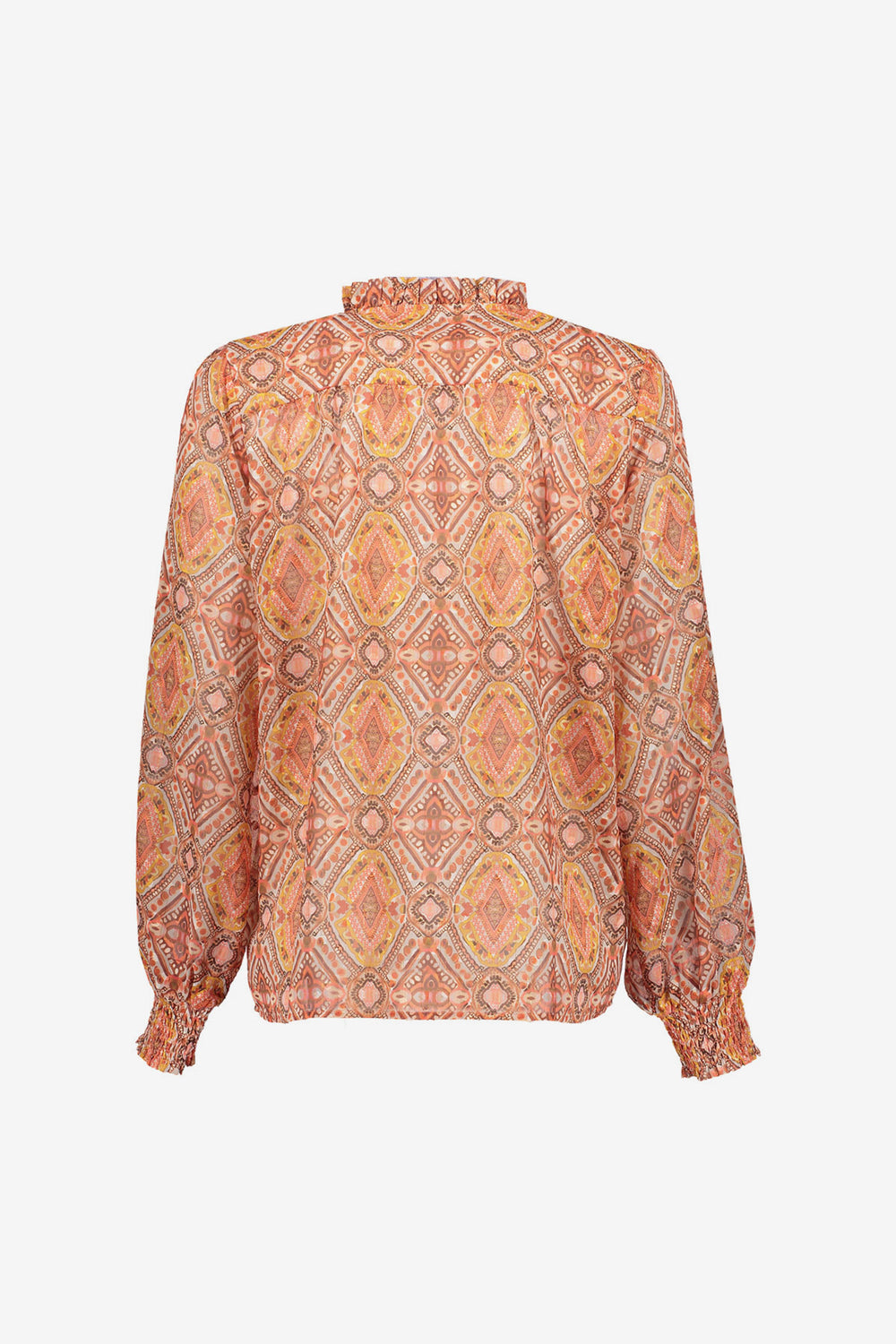 Geisha dames boho mosaic print blouse