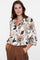 Geisha dames top met sierlijke bohemian print