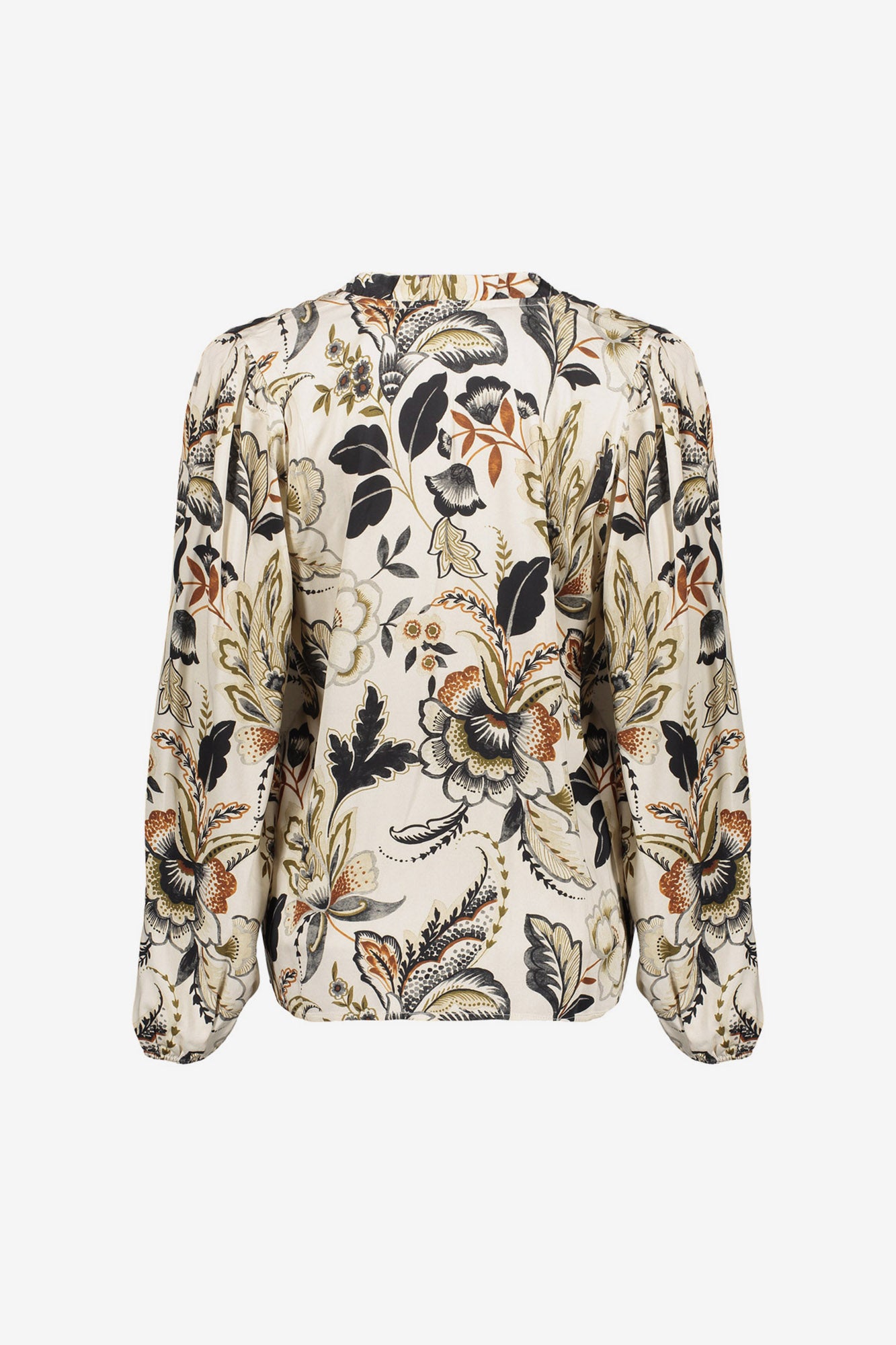 Geisha dames top met sierlijke bohemian print
