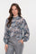 Geisha dames top met aquarelachtige print