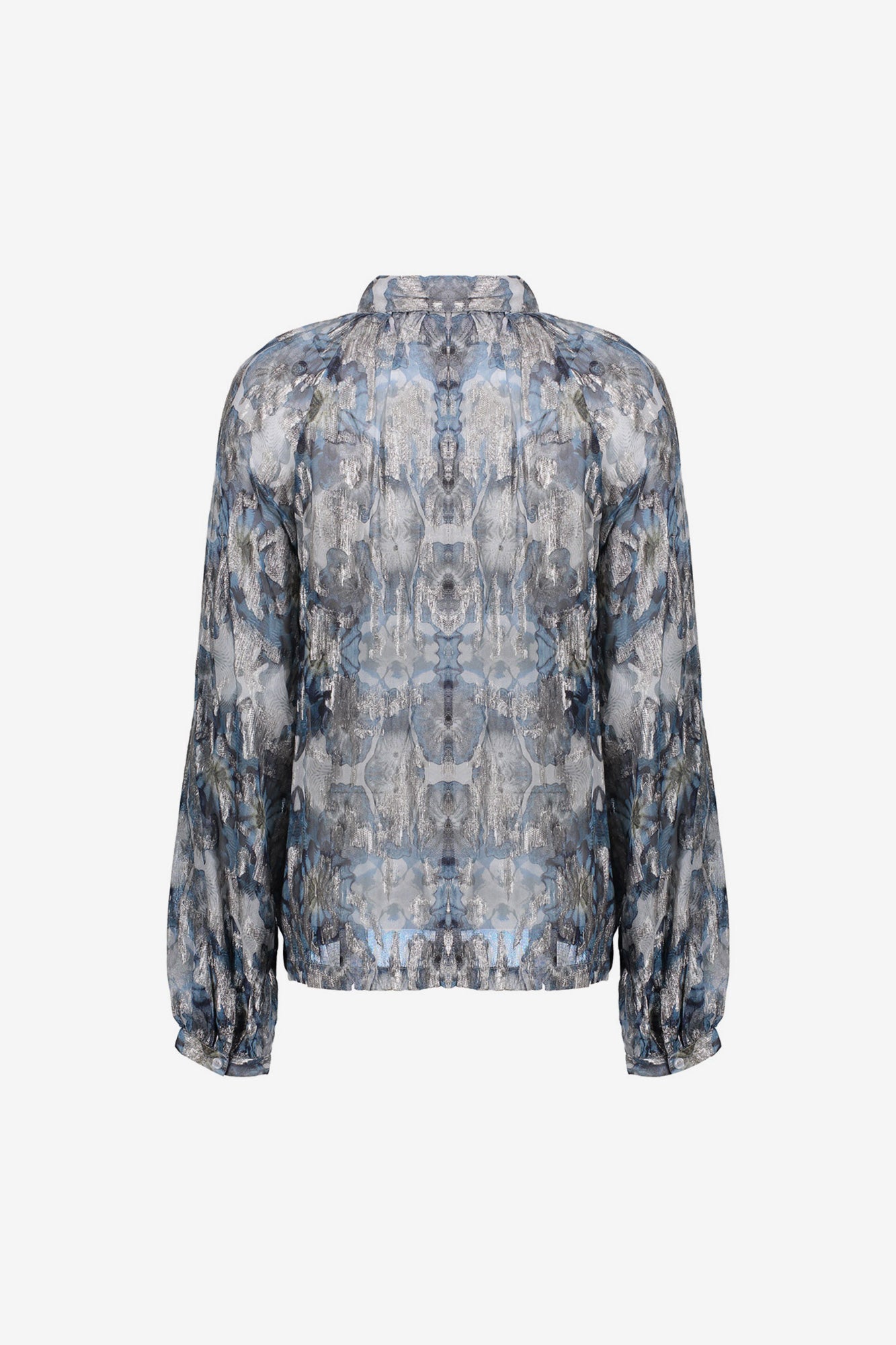Geisha dames top met aquarelachtige print