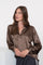 Geisha dames top met V-hals en satijnen look