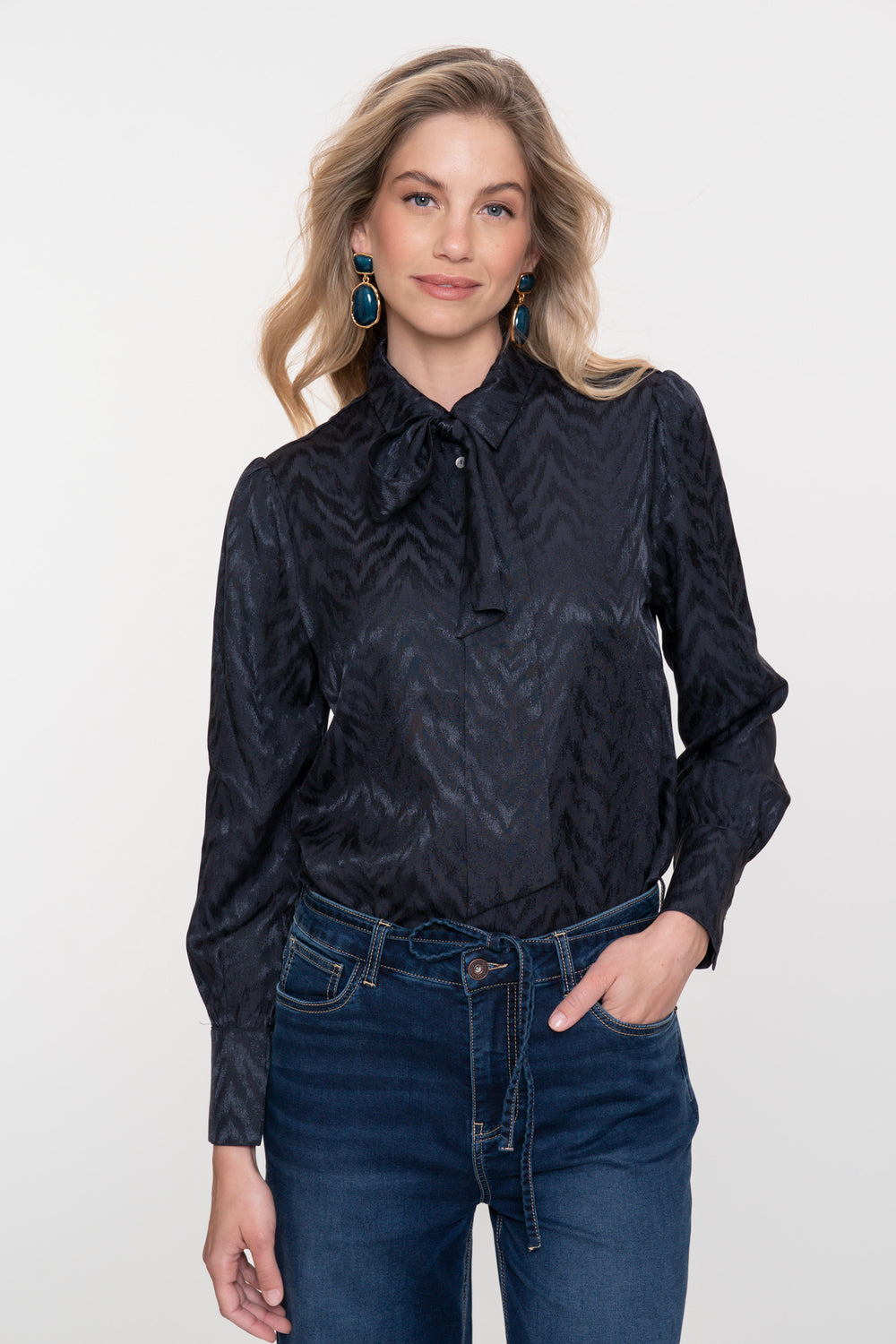 Geisha dames blouse met bow