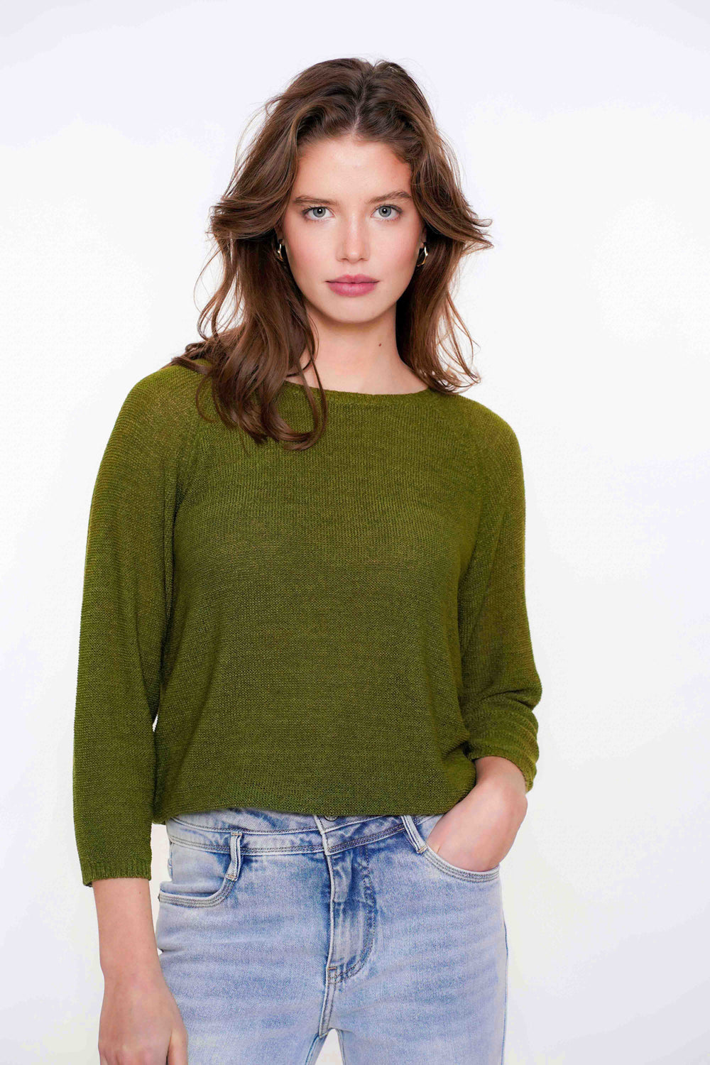 Geisha dames gebreide crop trui