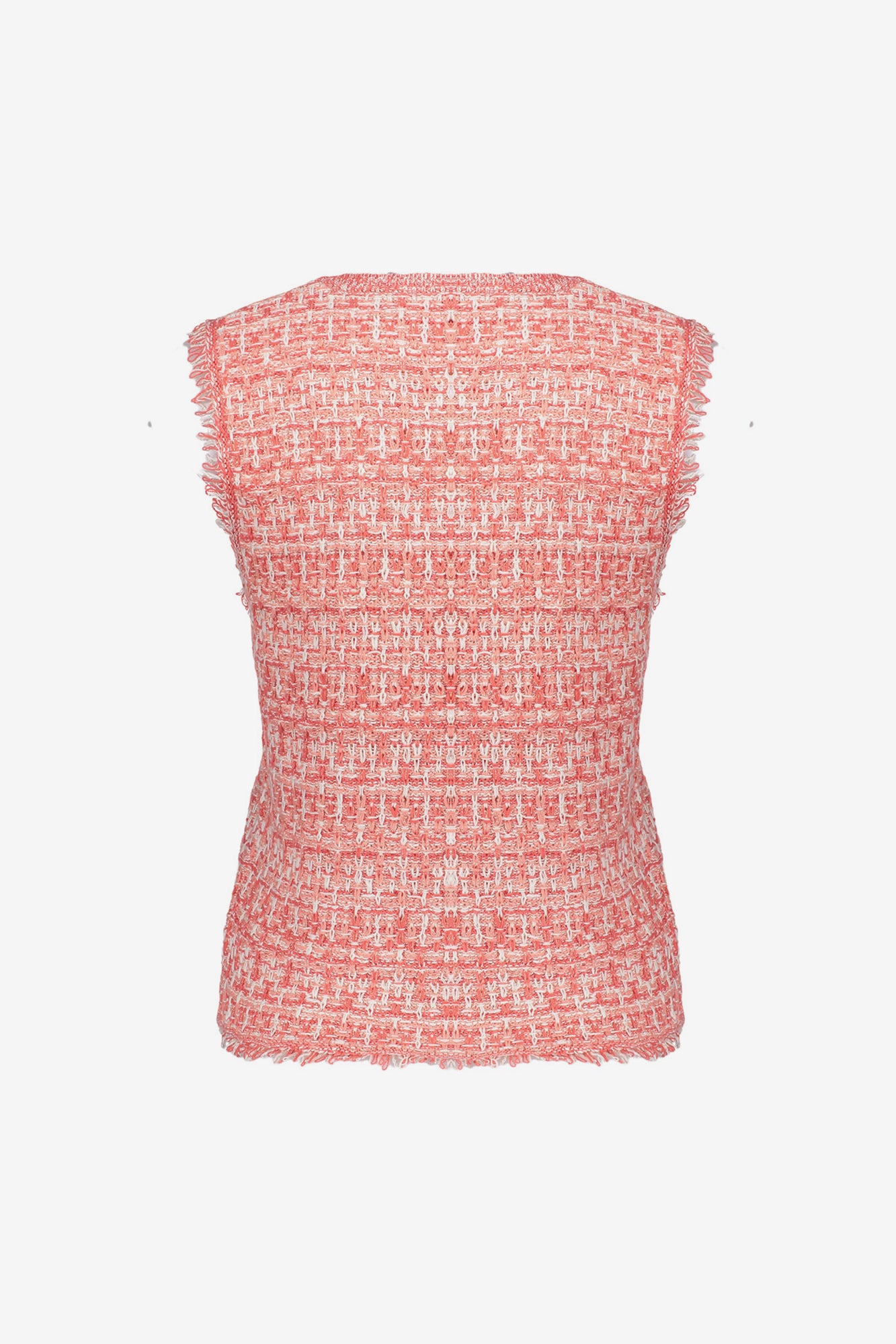 Geisha dames cropped sleeveless tweed top