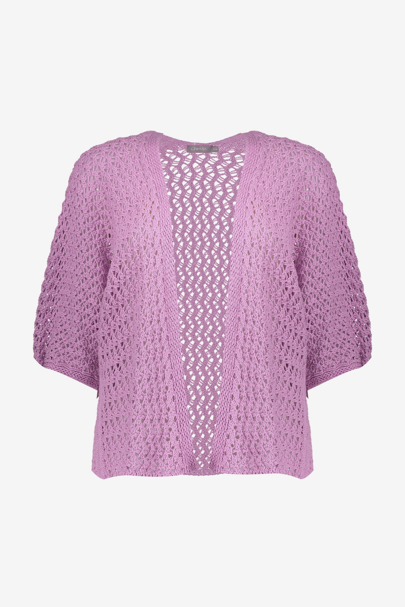 Geisha dames kleurrijk crochet vest